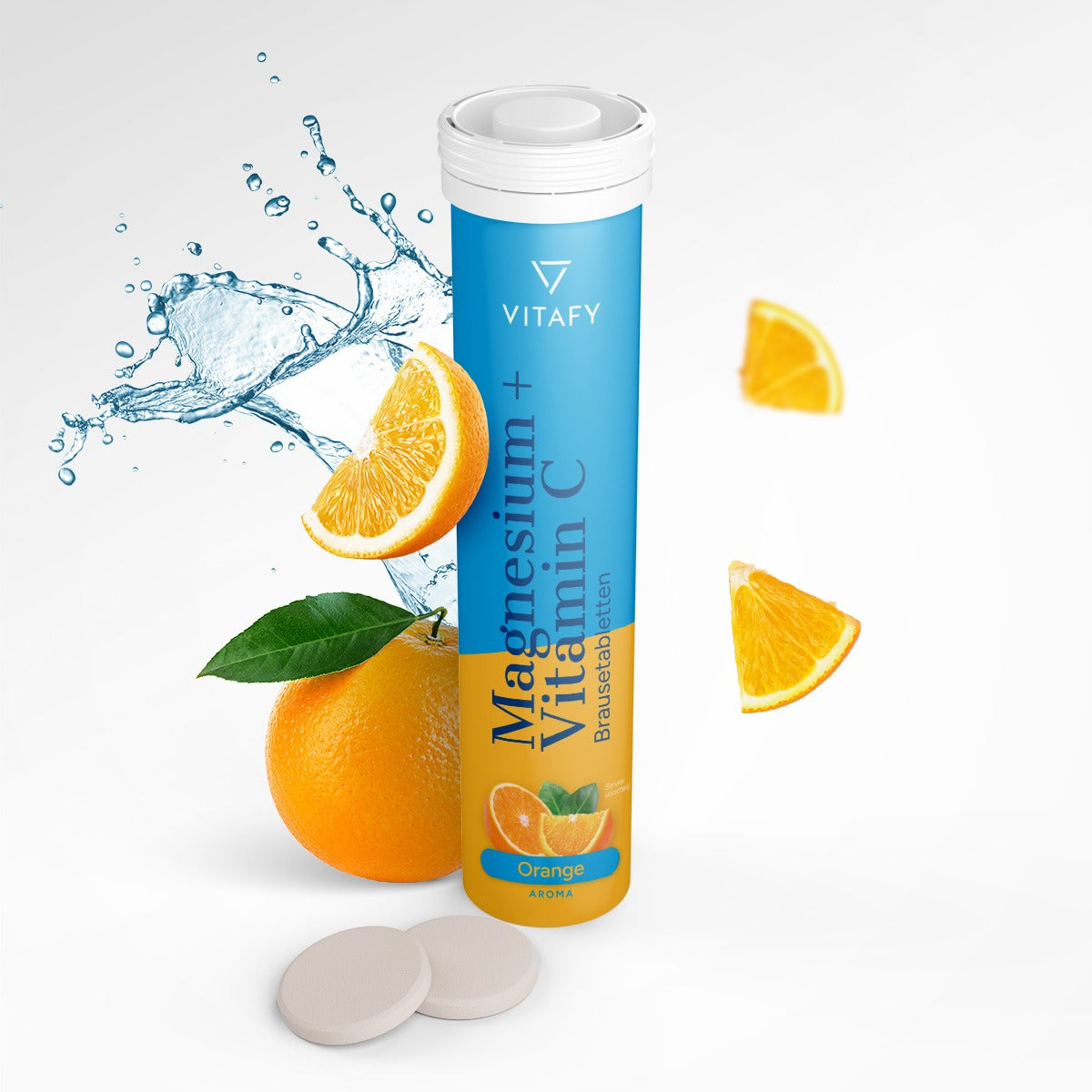 Magnesium + Vitamin C - Orange (20 Brausetabletten) - 6er Pack