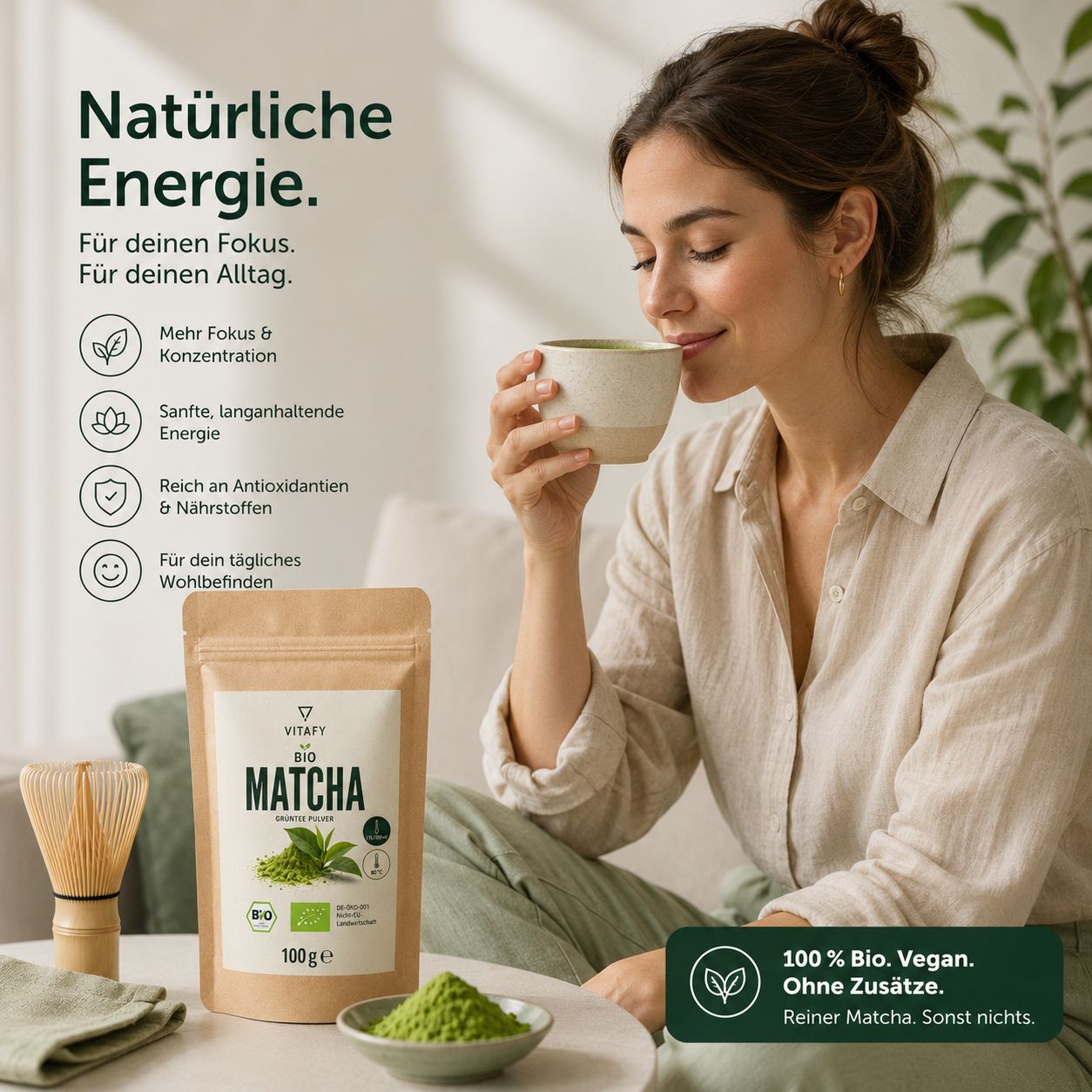 Bio Matcha Grünteepulver (100g)