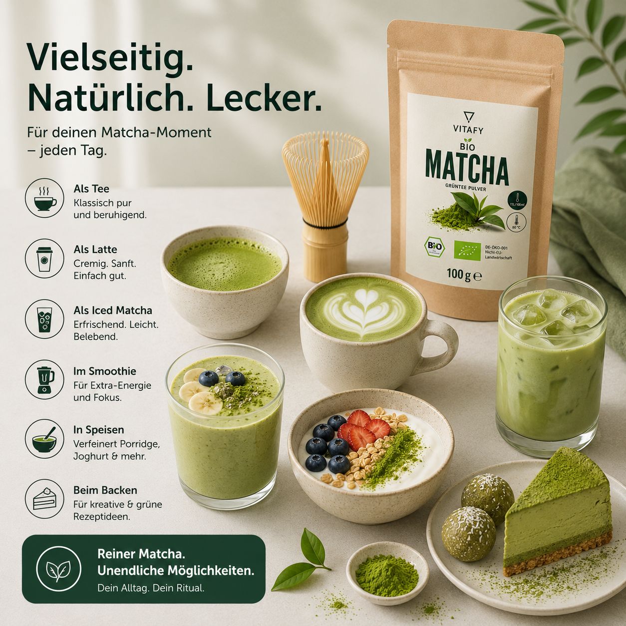 Bio Matcha Grünteepulver (100g)