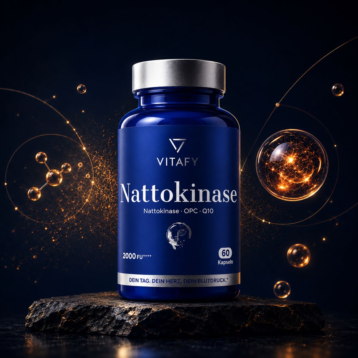 Nattokinase mit OPC und Coenzym Q10 (60 Kapseln)