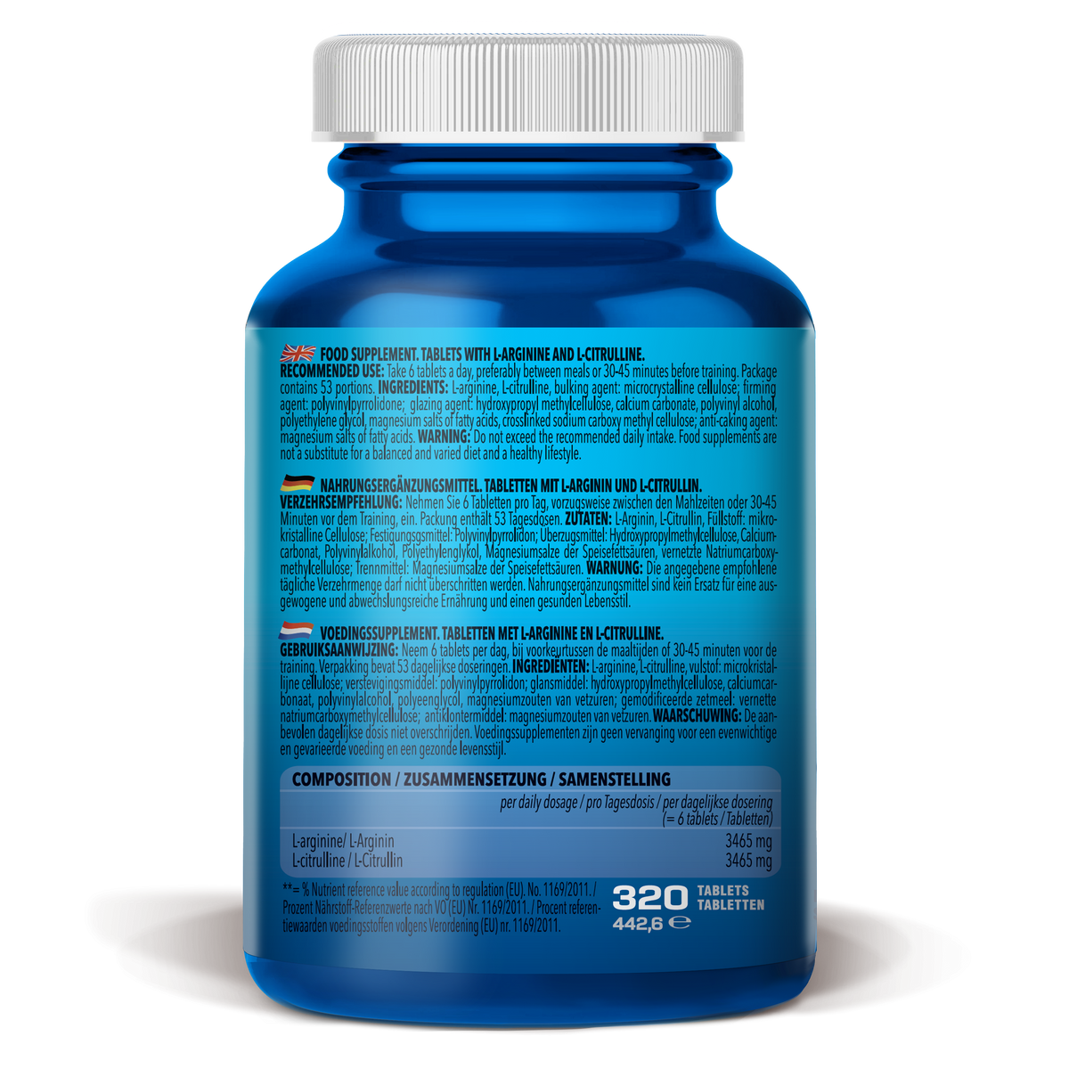 L-Arginine + L-Citrulline (320 tablets)