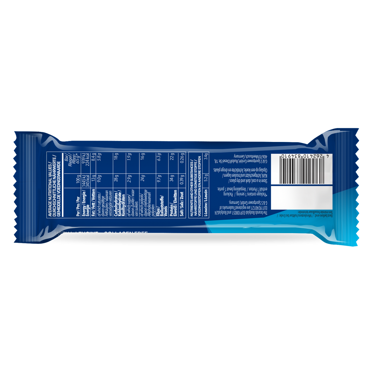 Prime Crunchy Protein Bar - 3g Leucin (12x65g) White Chocolate & Coconut