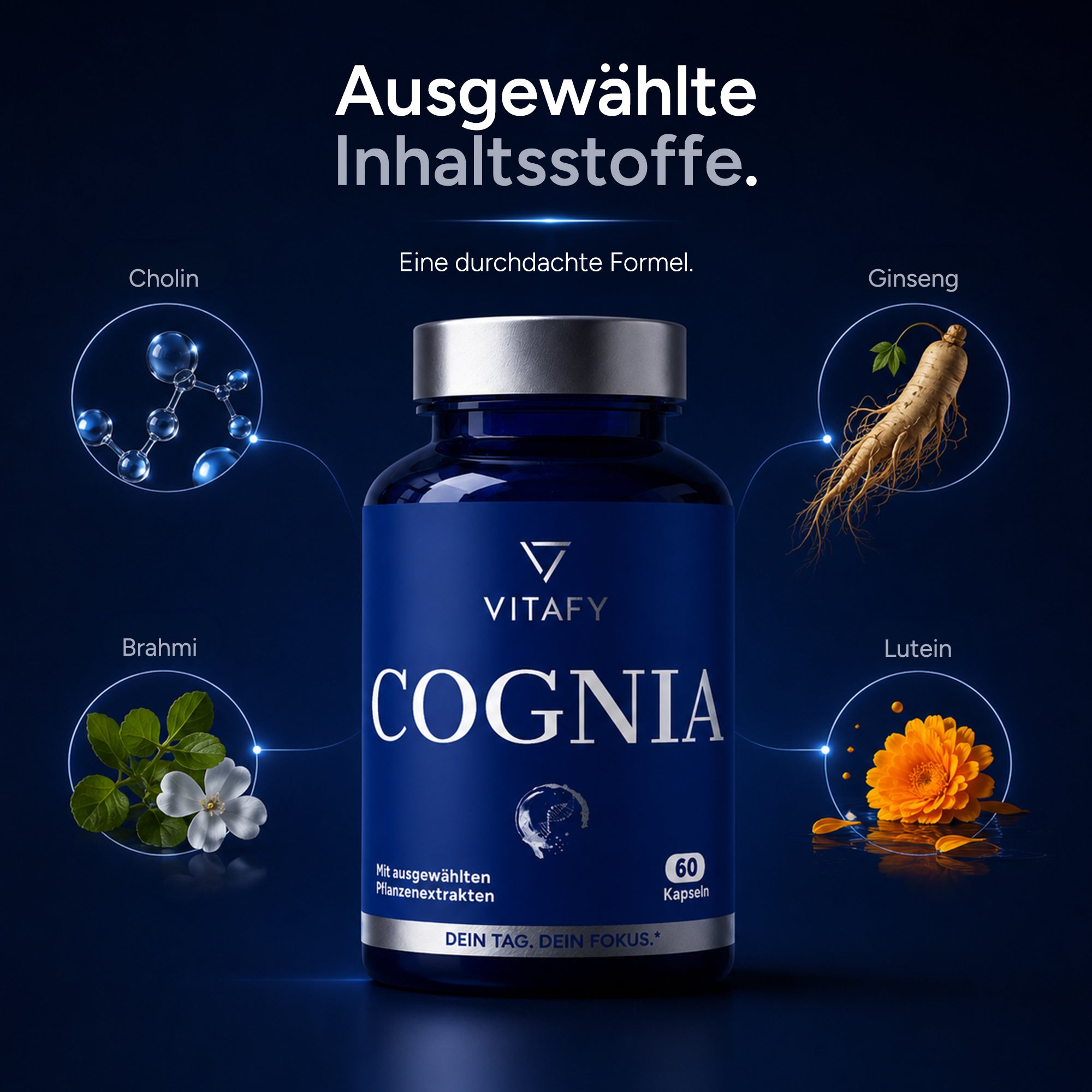 COGNIA - Konzentration und Fokus Komplex (60 Kapseln)