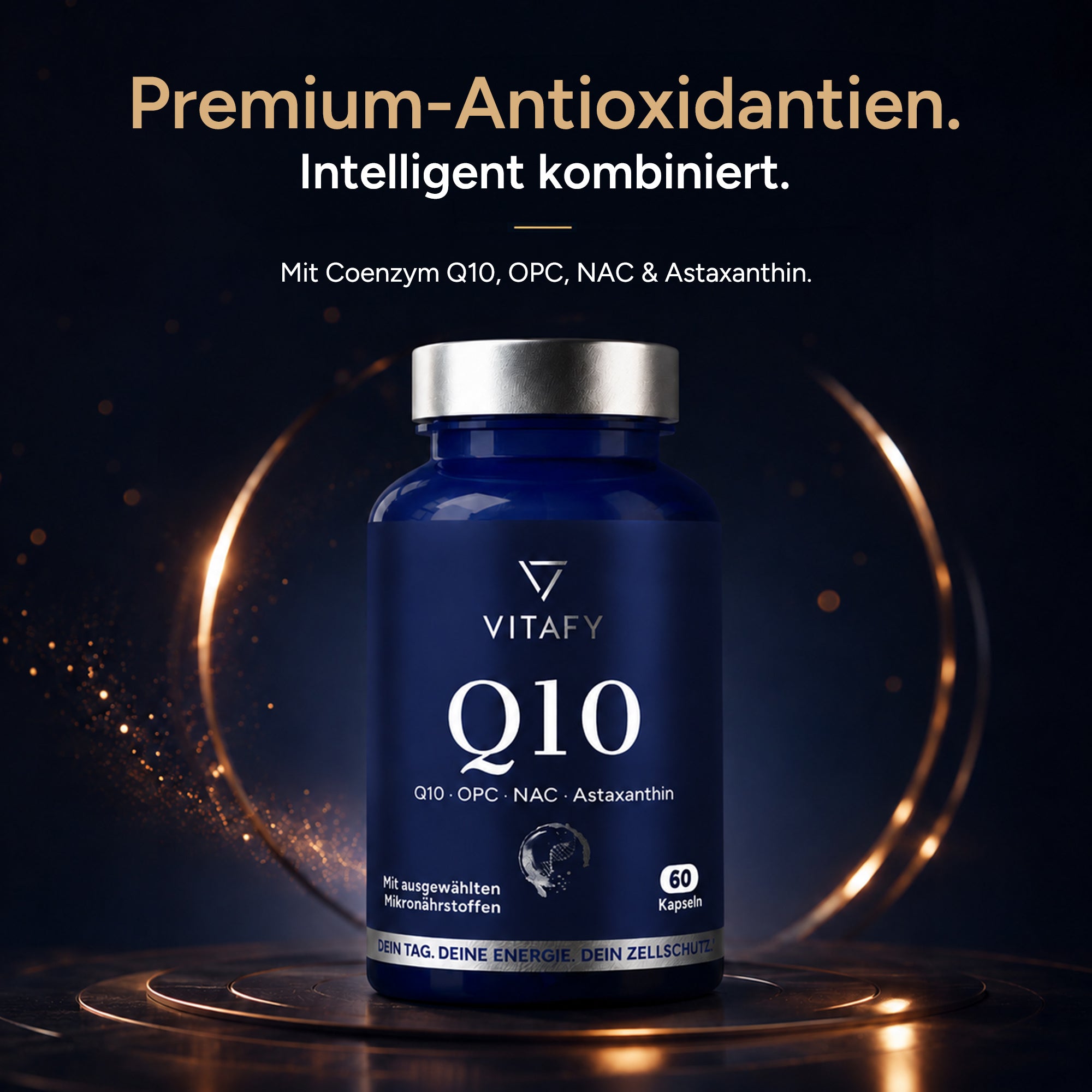 Q10 Zellschutz Komplex mit OPC, NAC und Astaxanthin (60 Kapseln)