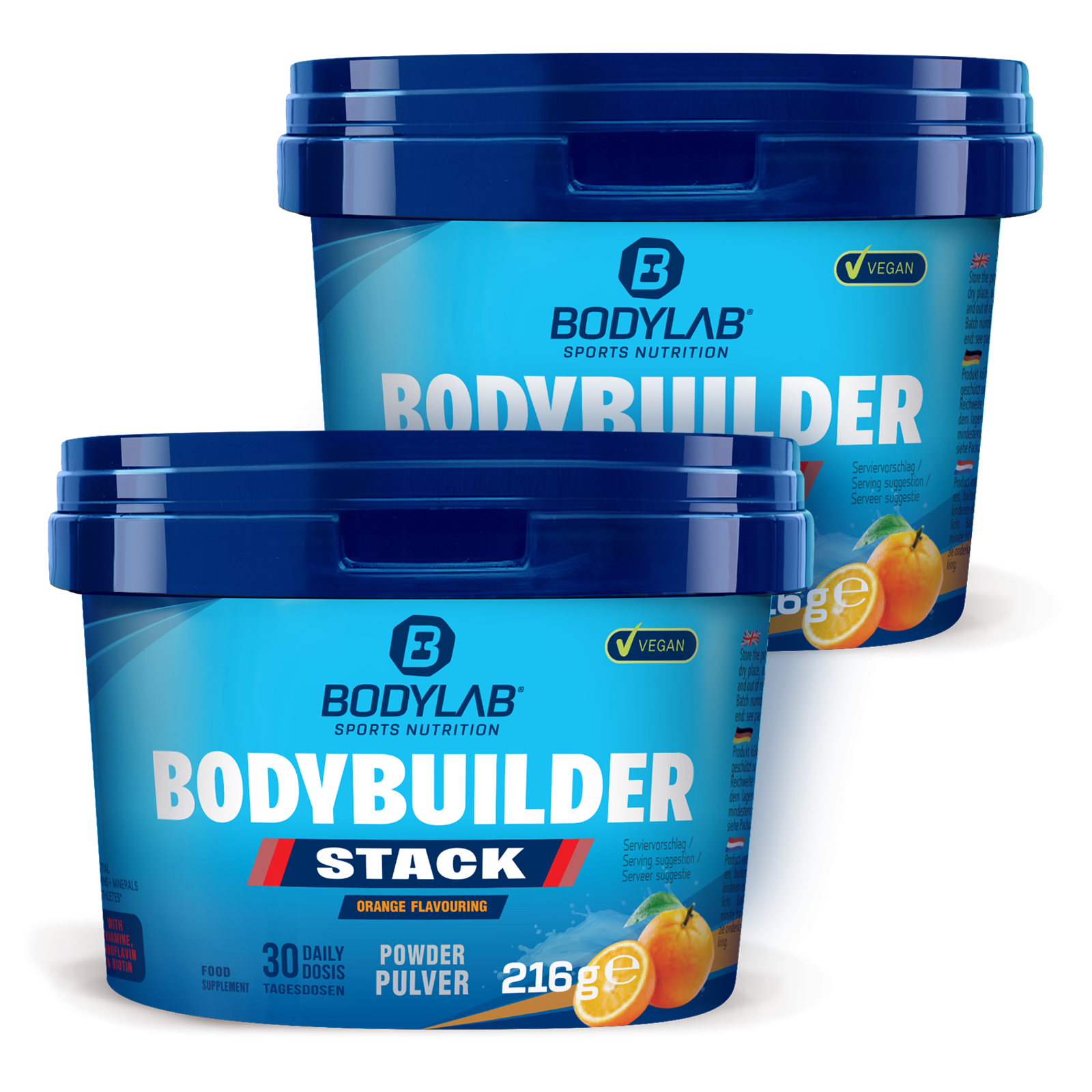 2 x Bodybuilder Stack Powder (je 216g)