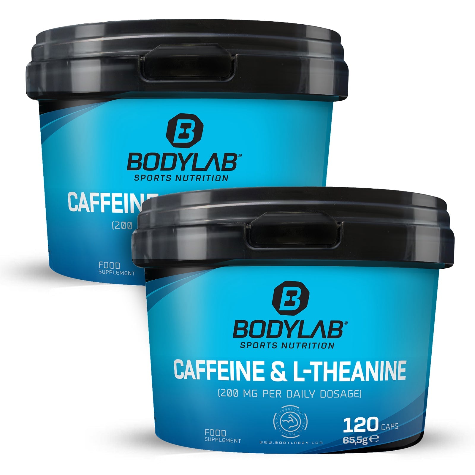 2 x Caffeine & L-Theanine (120 Kapseln)