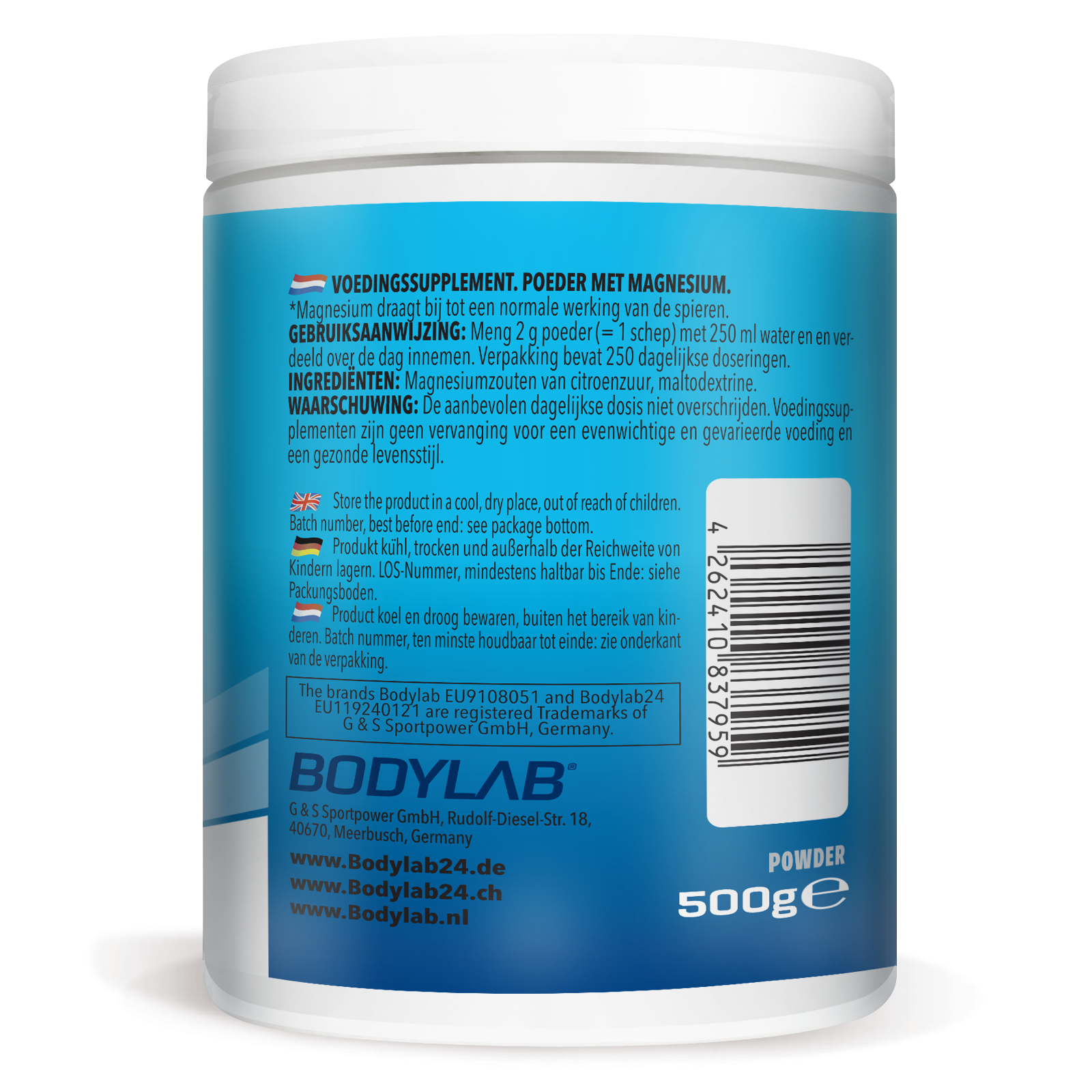 Magnesium Citrate Powder (500g) Unflavoured