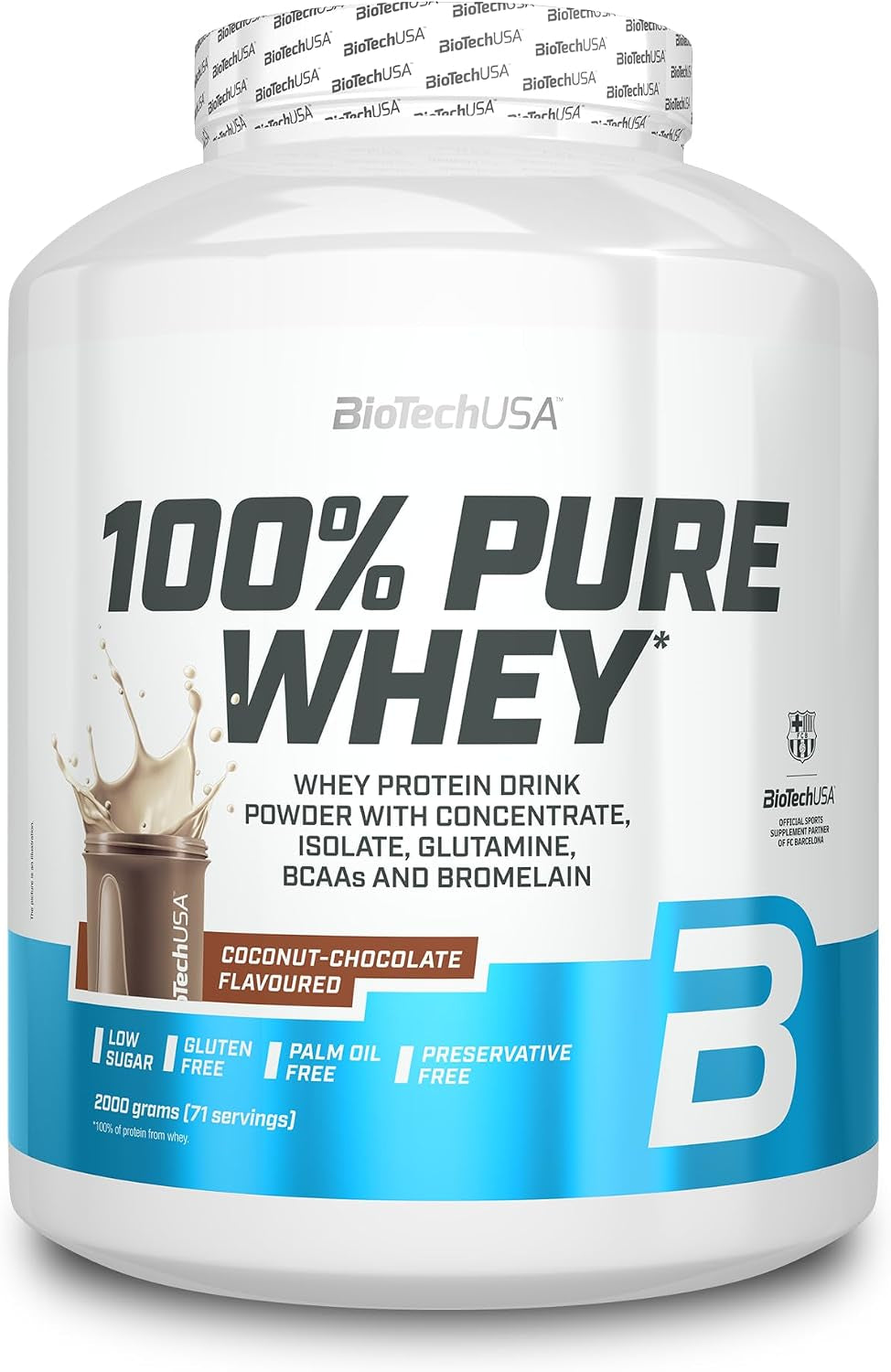 100% Pure Whey (2000g) Schokolade-Kokosnuss