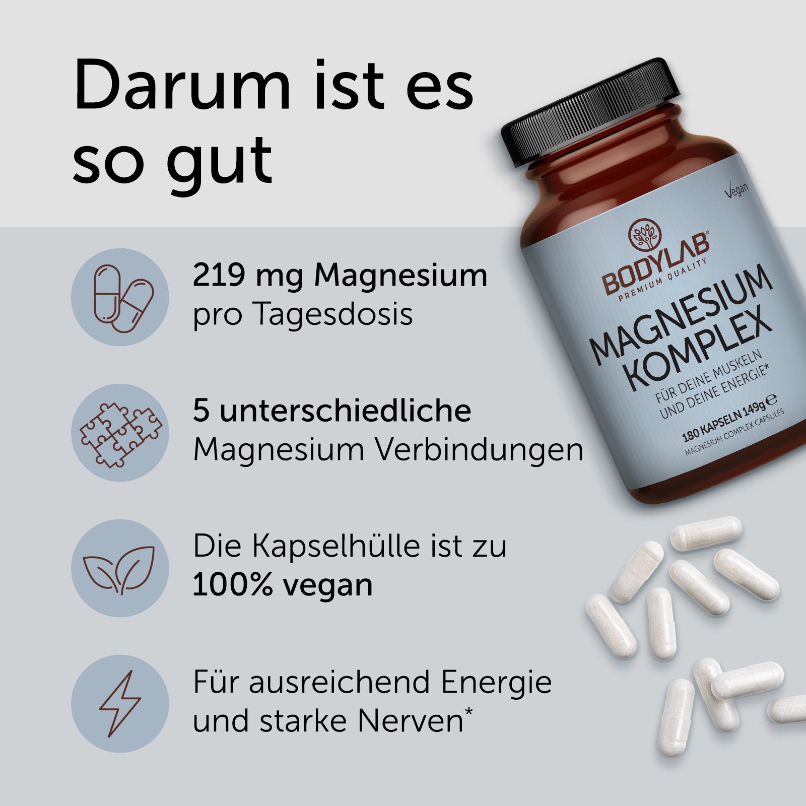 3 x Magnesium Komplex (3 x 180 Kapseln)