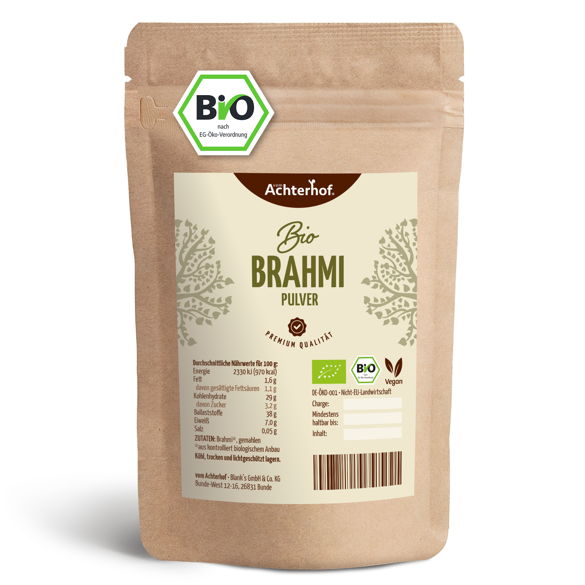 Brahmi Pulver Bio (250g)