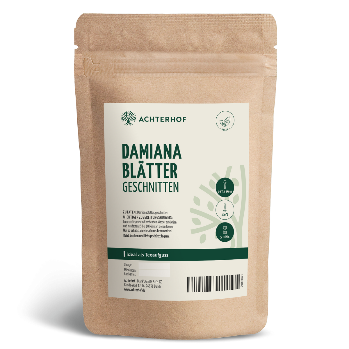 Damianablätter geschnitten (100g)