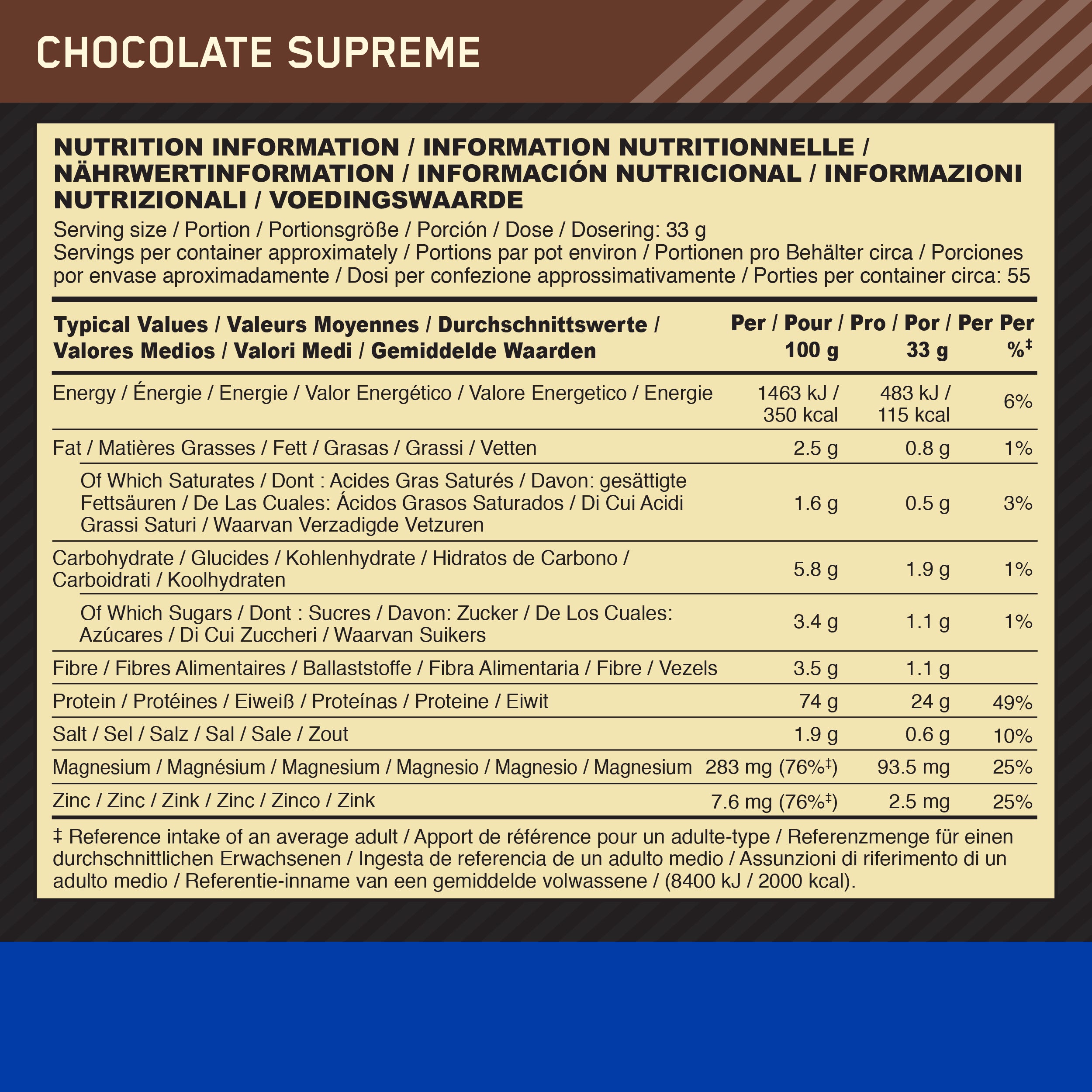 100% Casein Gold Standard (1820g)