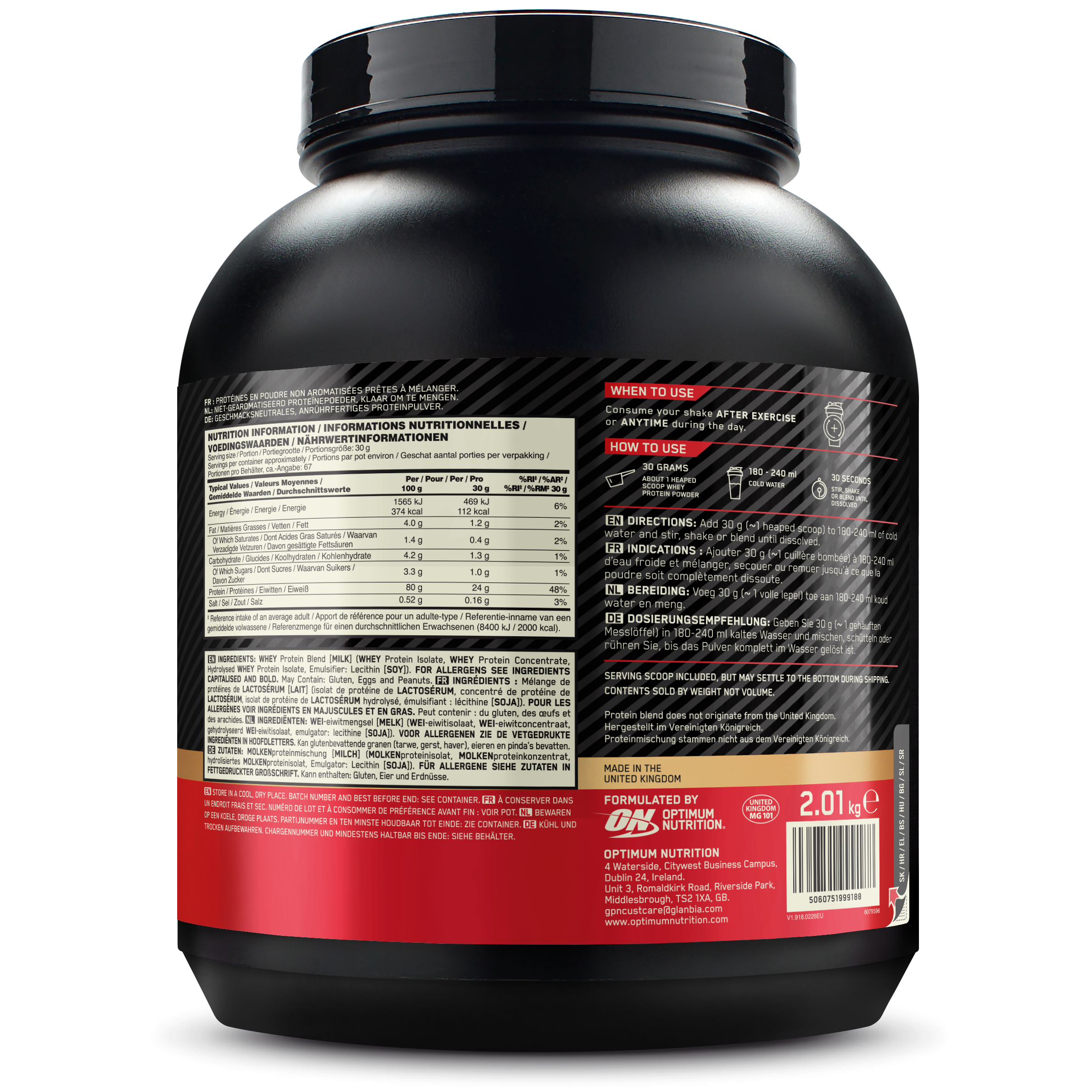 100% Whey Gold Standard (2040g) Neutral
