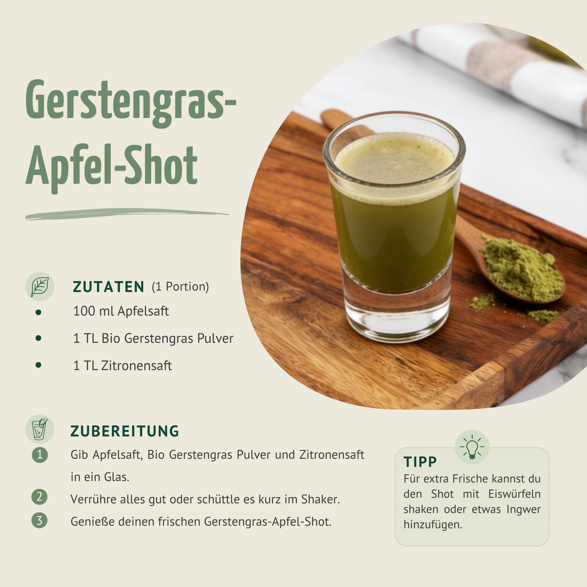 Gerstengras Pulver Bio (500g)