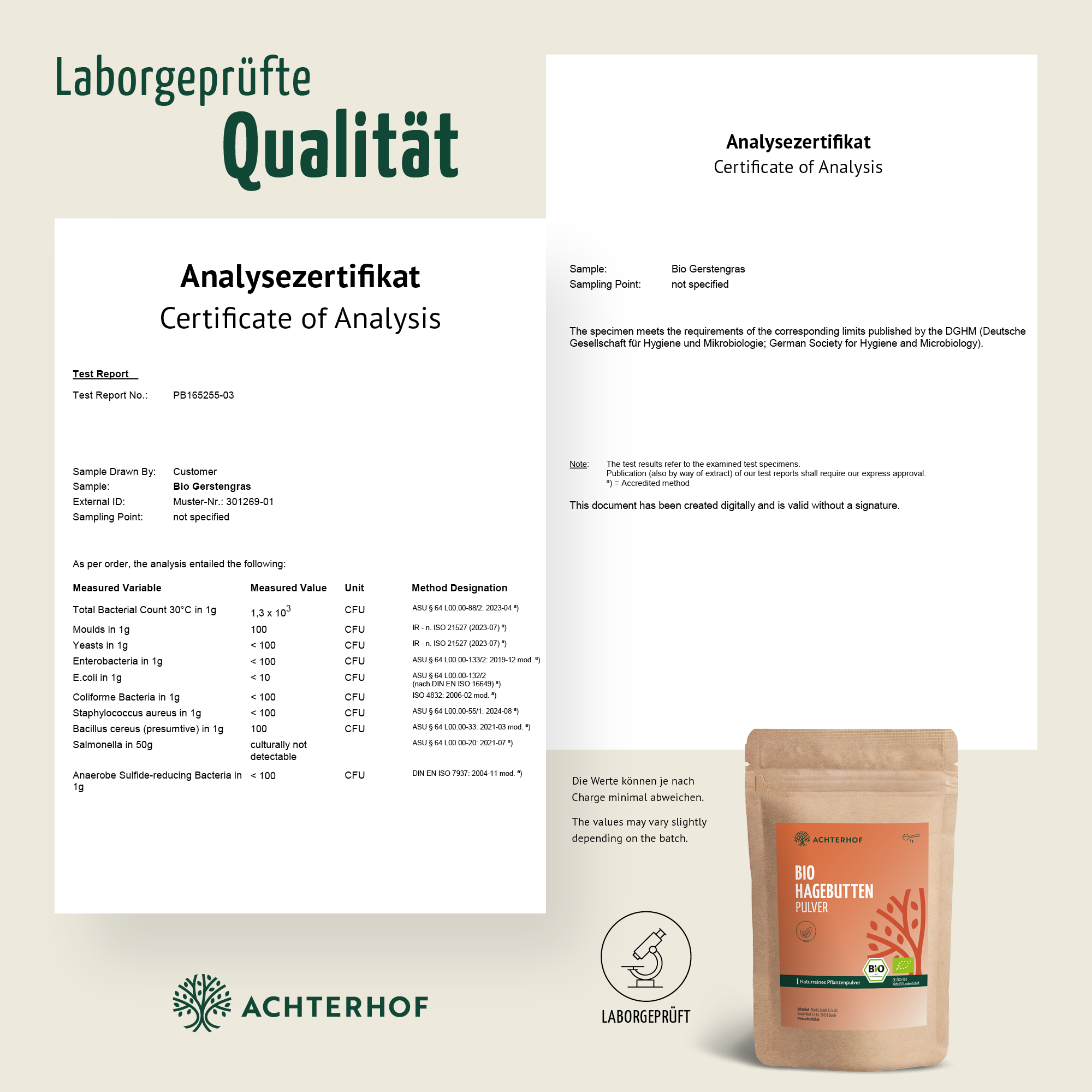 Hagebuttenpulver Bio (1000g)