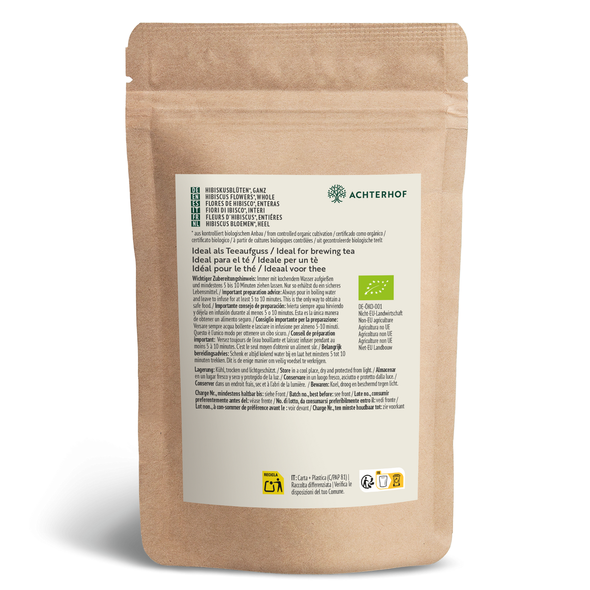 Hibiskusblüten ganz / getrocknet Bio (250g)