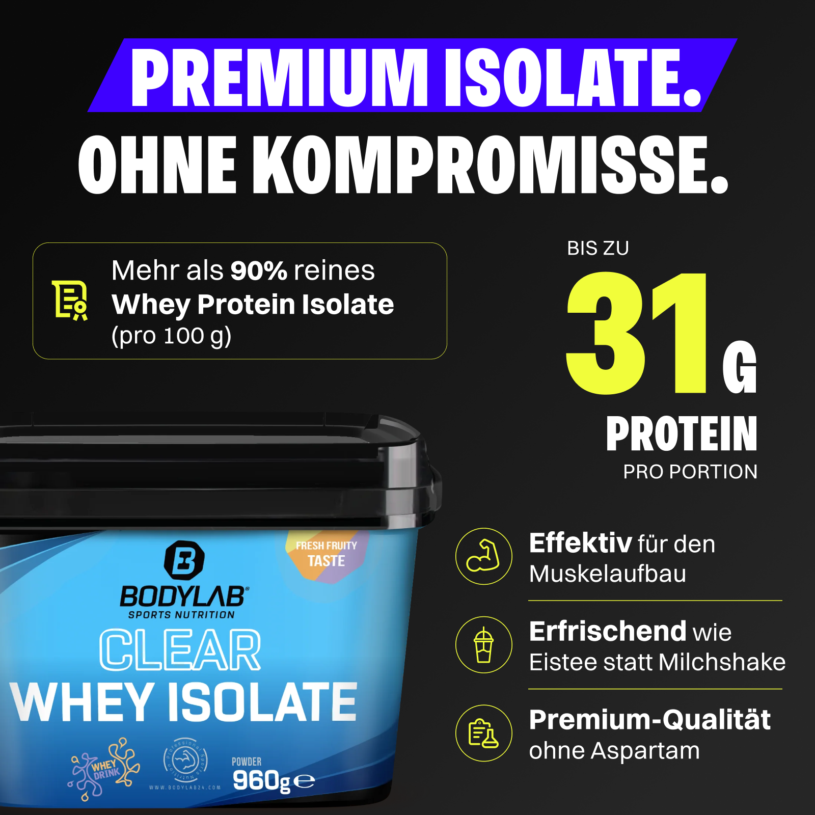 Clear Whey Isolate (960g)