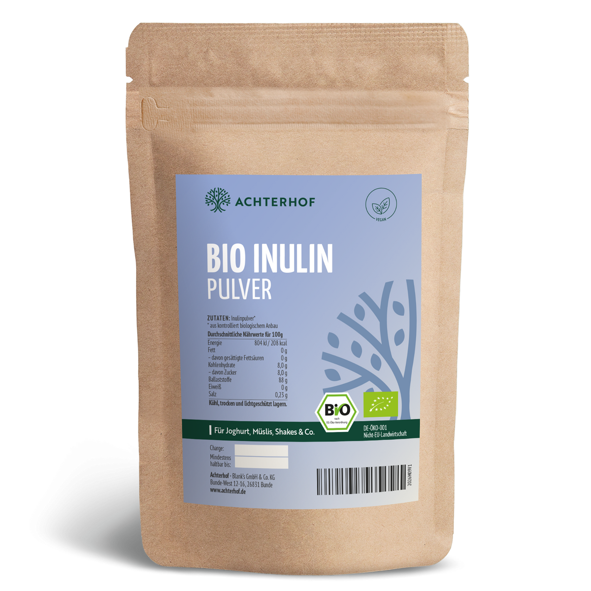 Inulin Pulver Bio (250g)