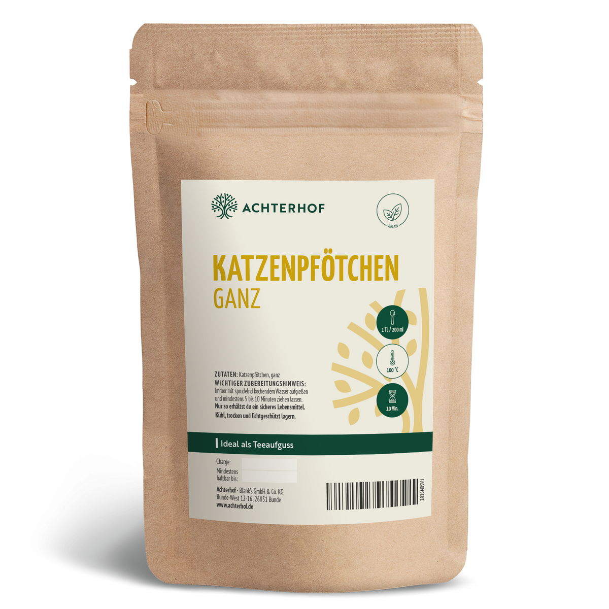 Katzenpfötchen ganz (250g)