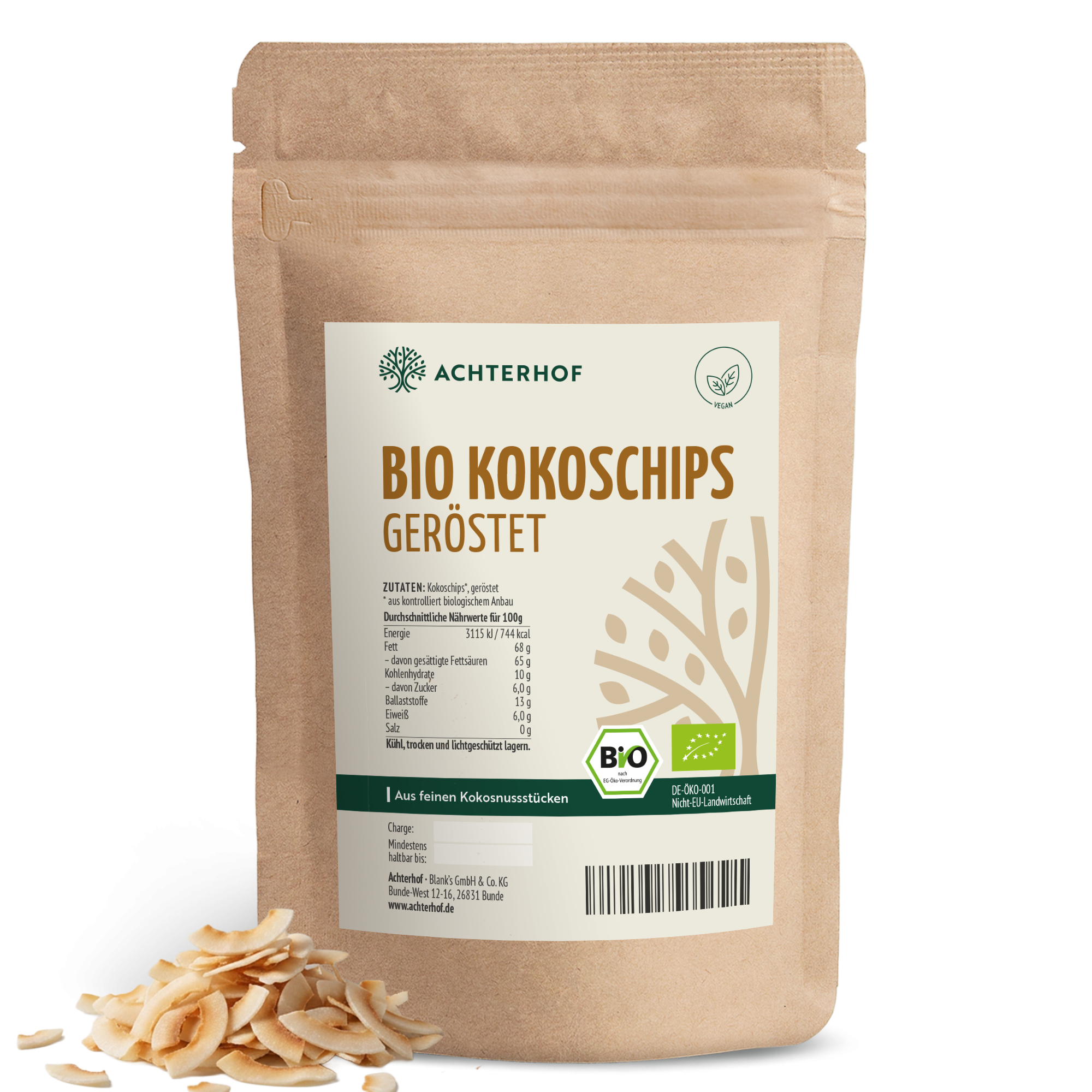 Bio Kokoschips geröstet (250g)