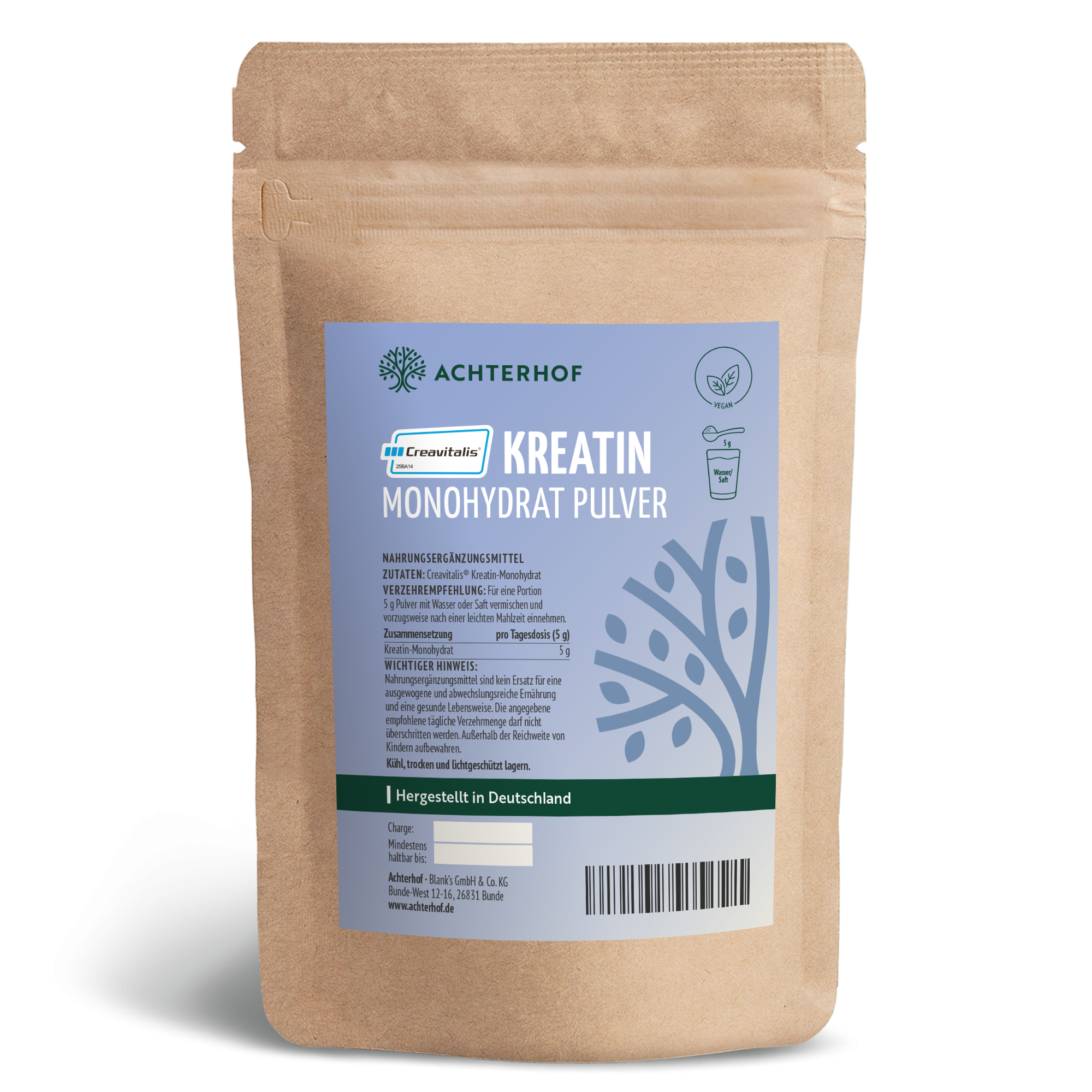 Creavitalis® Kreatin Monohydrat Pulver (500g)