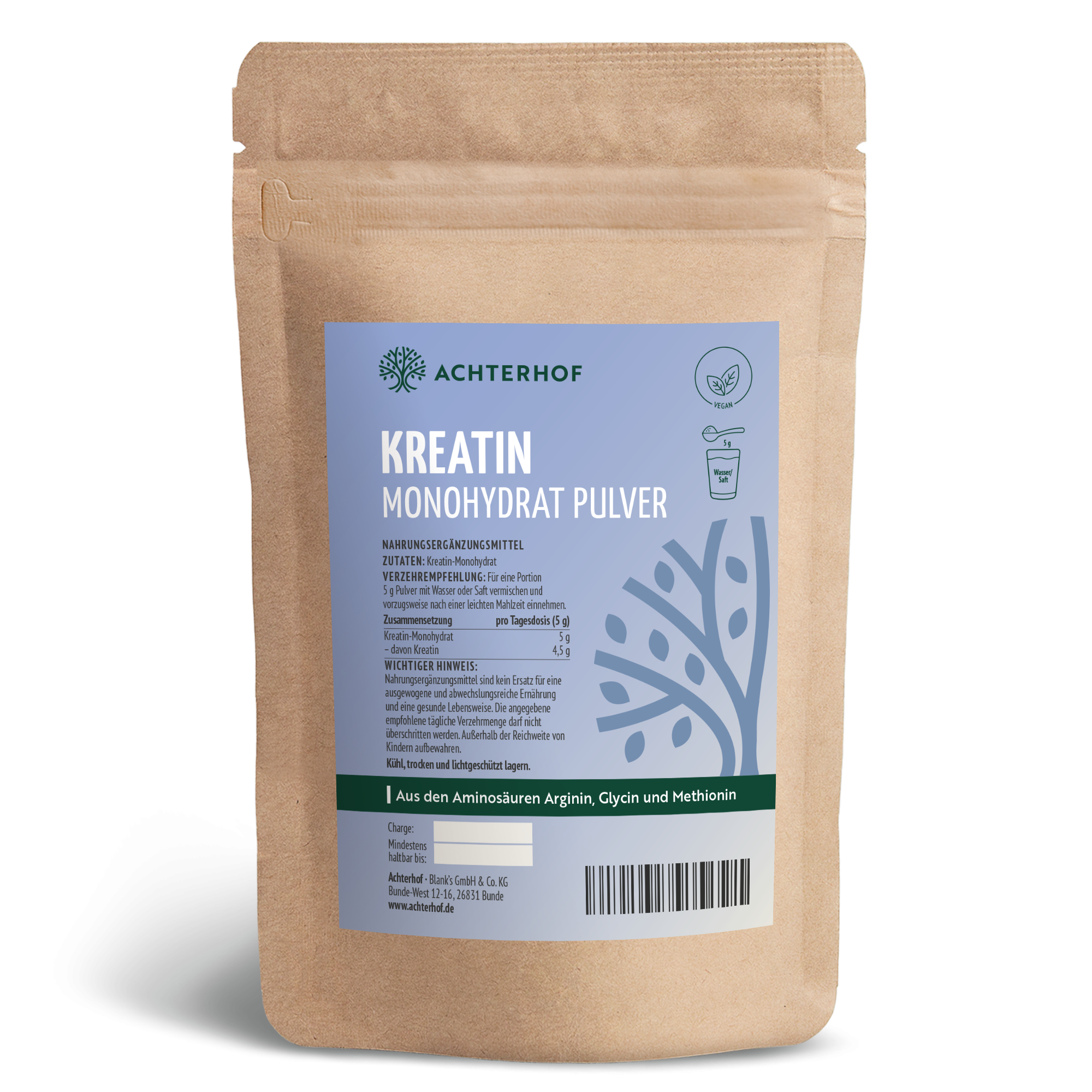 Kreatin Monohydrat Pulver (500g)