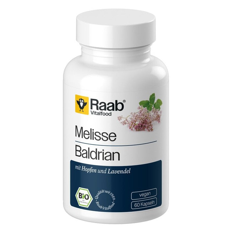 Melisse Baldrian bio (60 Kapseln)