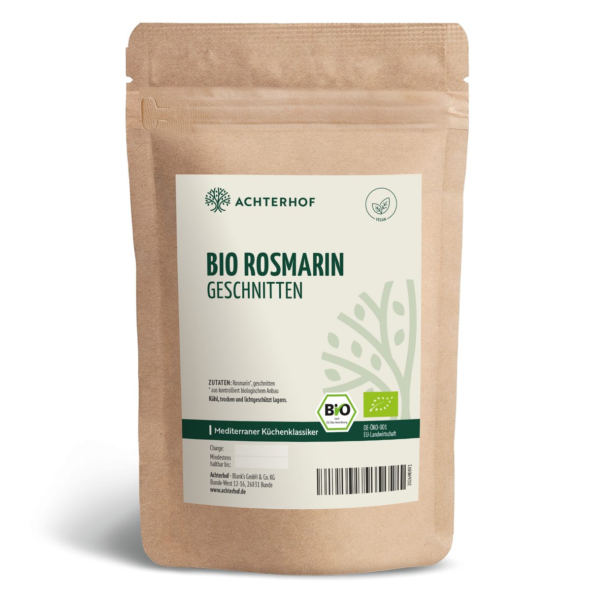 Bio Rosmarin geschnitten (500g)