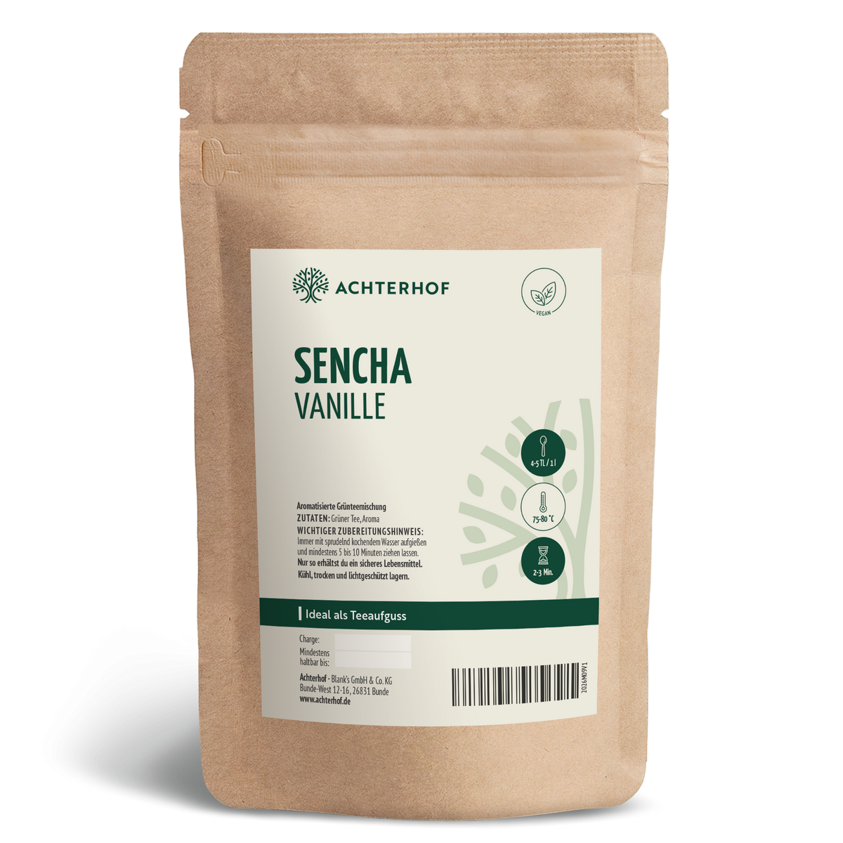 Grüner Tee Sencha Vanille (100g)