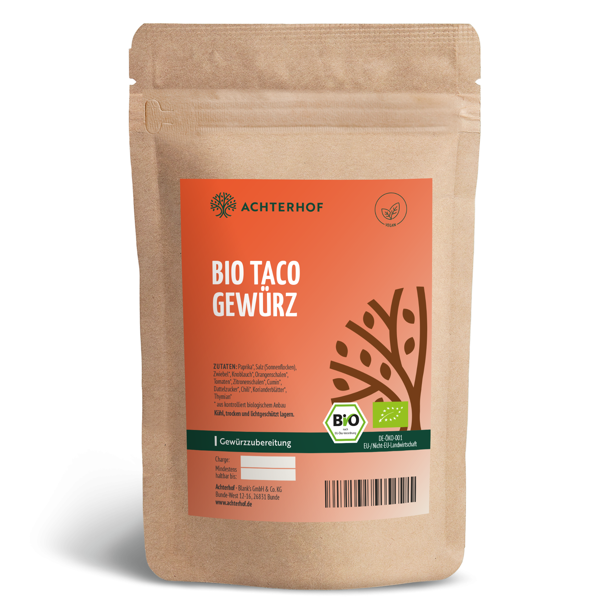 Bio Taco Gewürzzubereitung (100g)