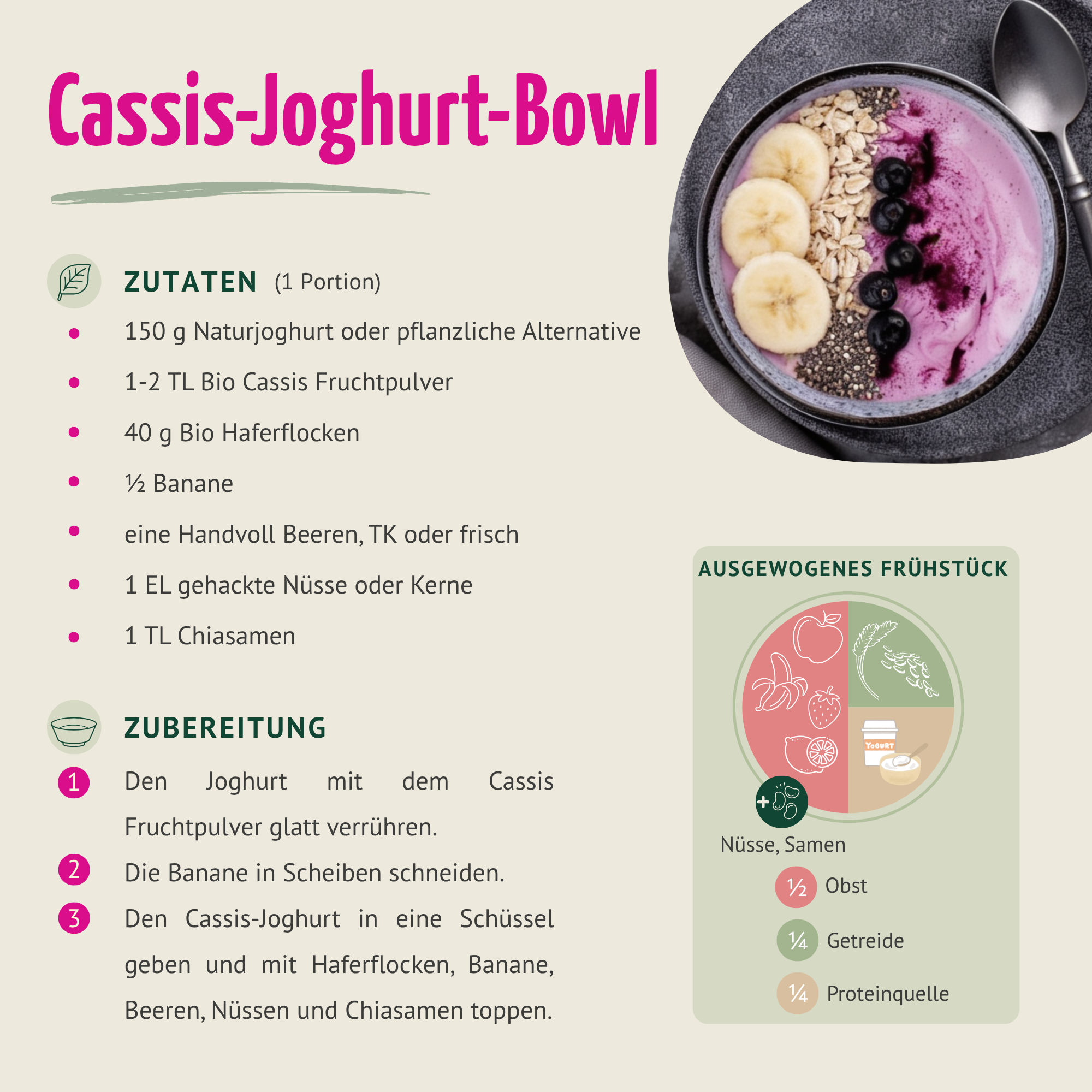 Bio Cassis Fruchtpulver (100g)