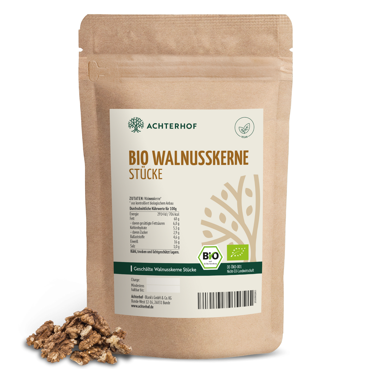 Bio Walnusskerne Stücke (250g)