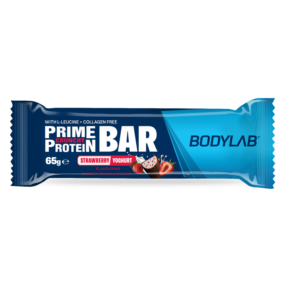 Prime Crunchy Protein Bar - 3g Leucin (12x65g) Strawberry Yoghurt