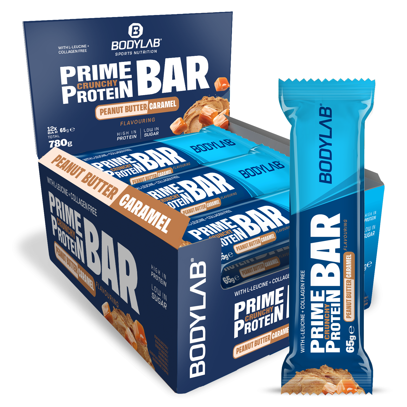 Prime Crunchy Protein Bar (12x65g) Peanut Butter Caramel