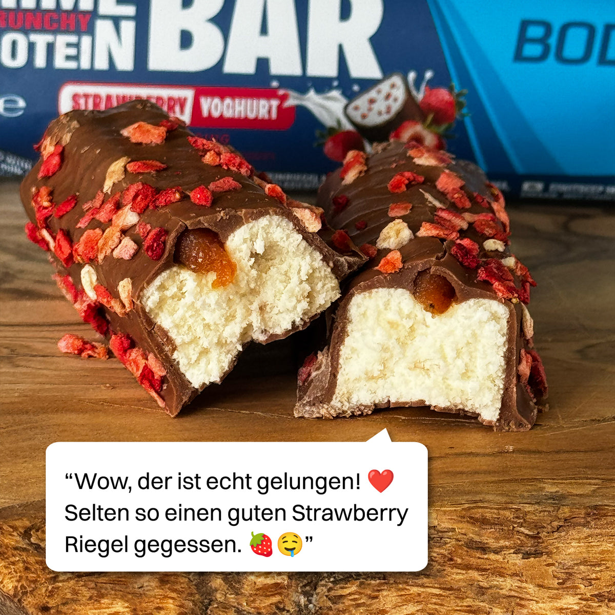 Prime Crunchy Protein Bar - 3g Leucin (12x65g)