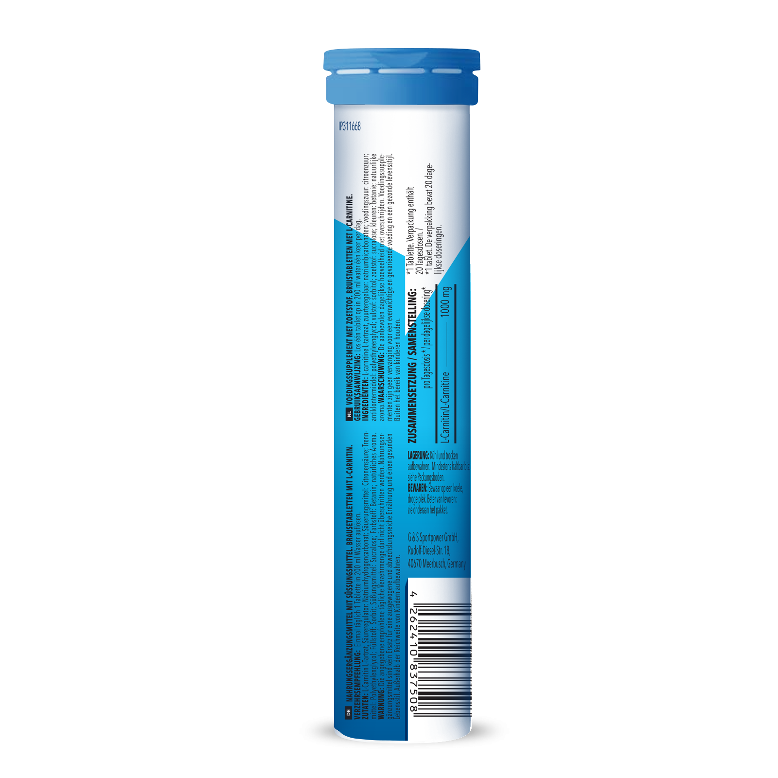 L-Carnitine - 6x 20 Brausetabletten - Raspberry Flavouring
