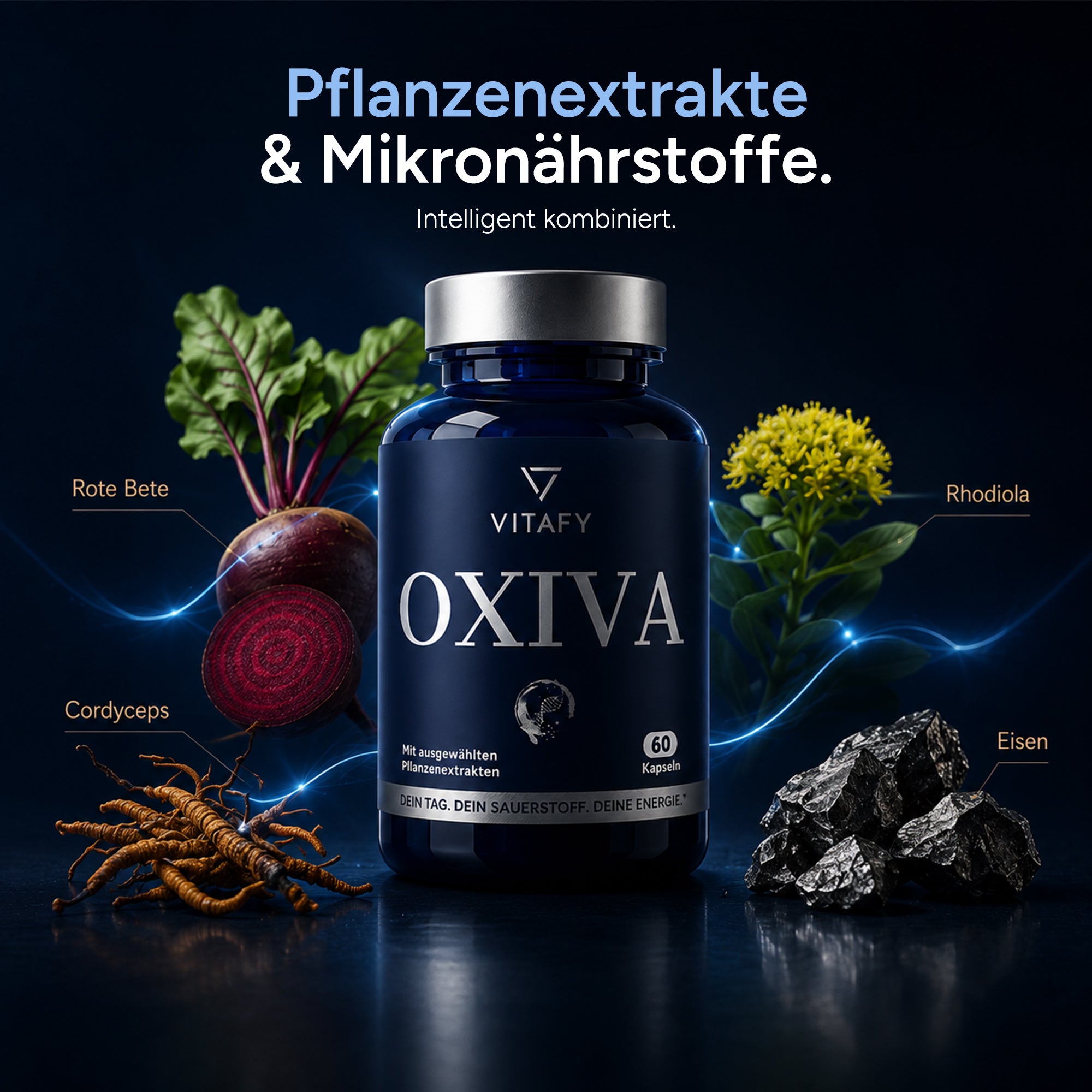 OXIVA - Sauerstoff Transport Komplex (60 Kapseln)