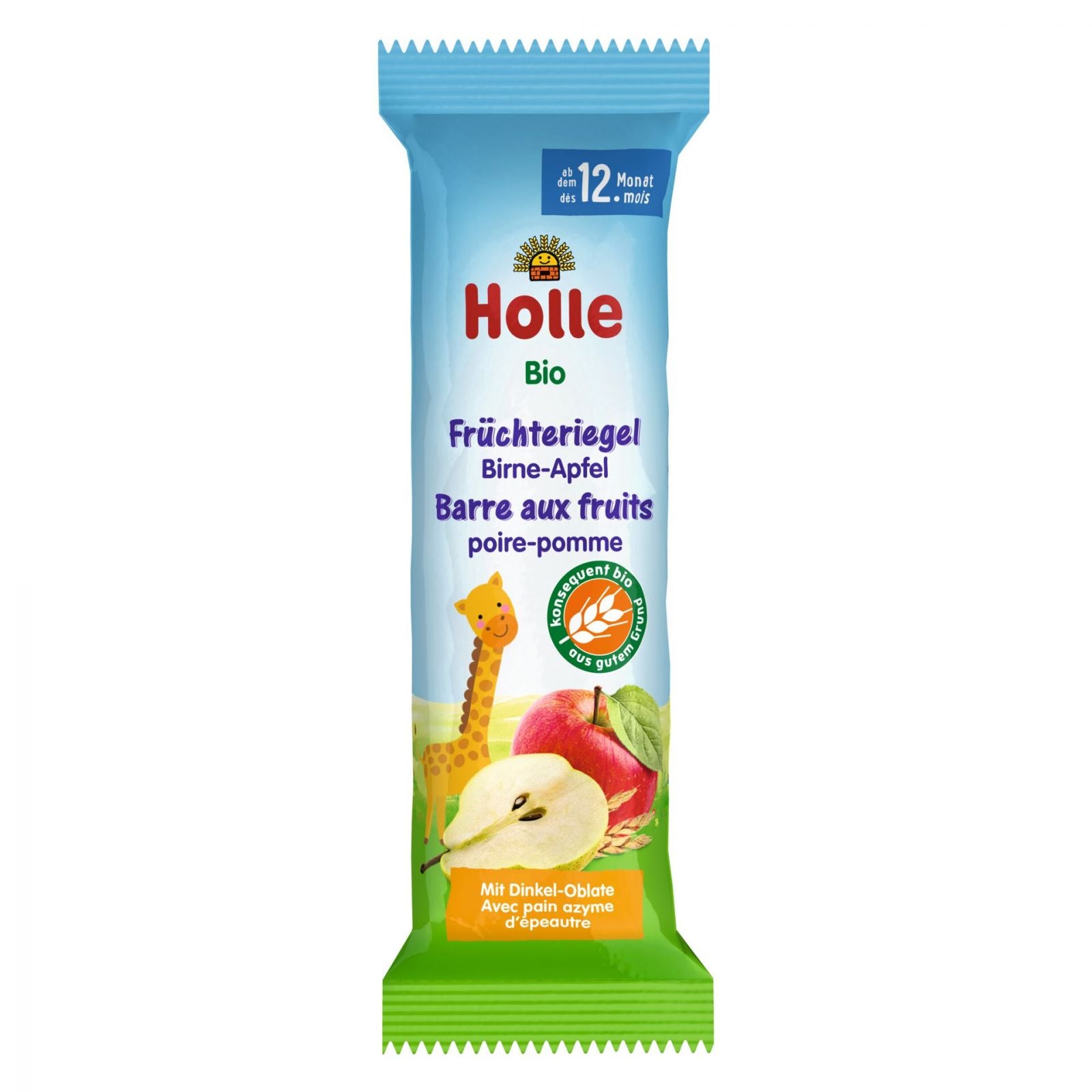 Bio-Früchteriegel Birne-Apfel ab dem 12. Monat (25g)