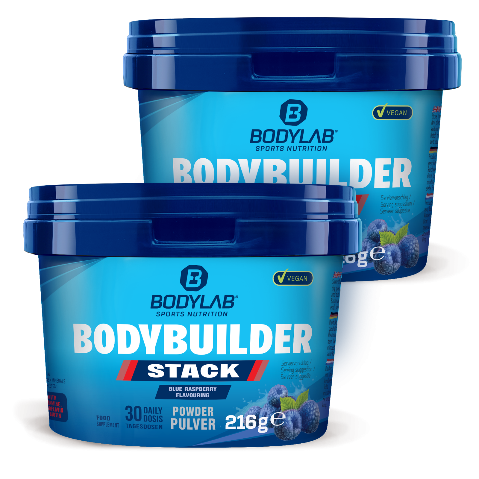 2 x Bodybuilder Stack Powder (je 216g)