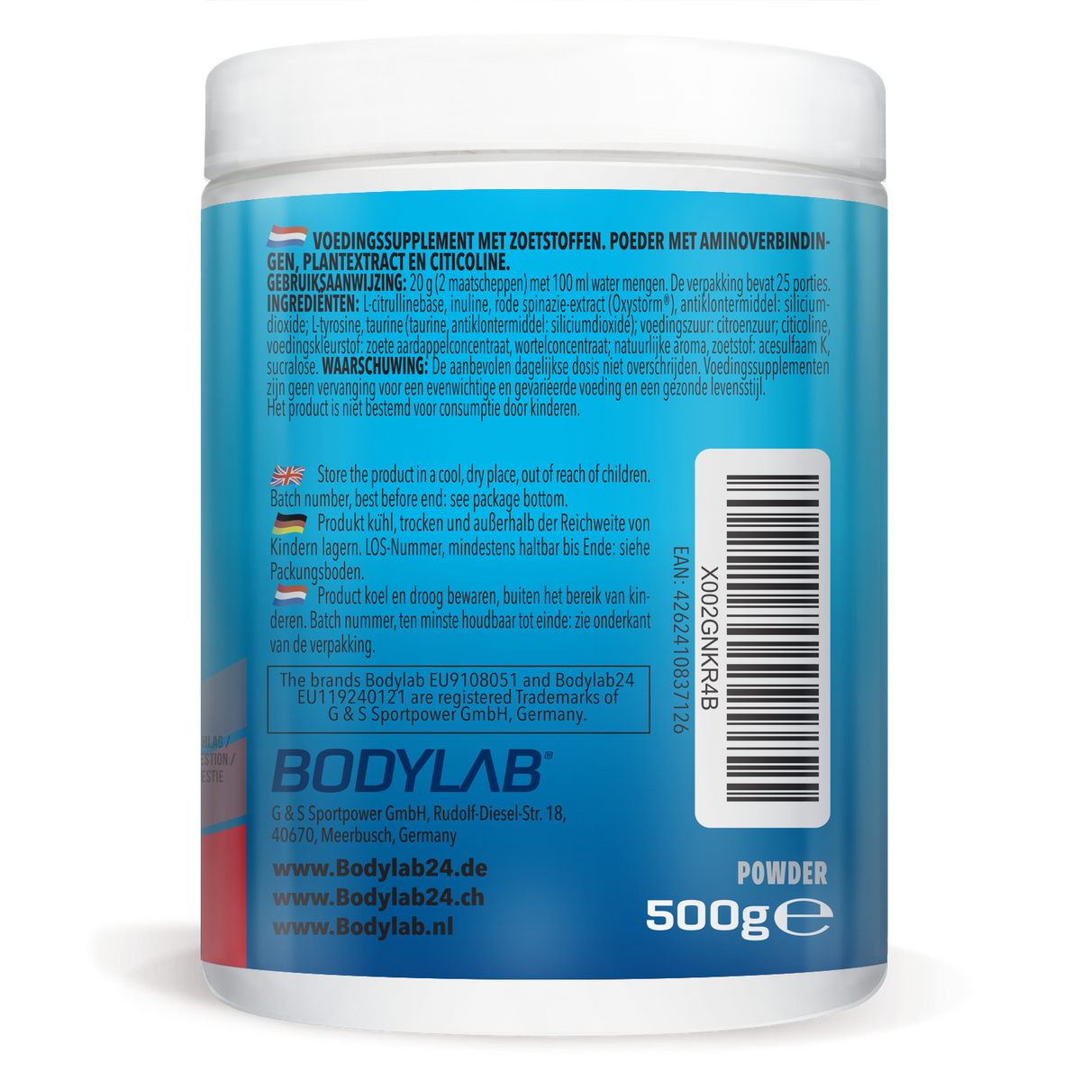 Alpha Storm - OXYSTORM® Pre Workout Blood Orange (500g)