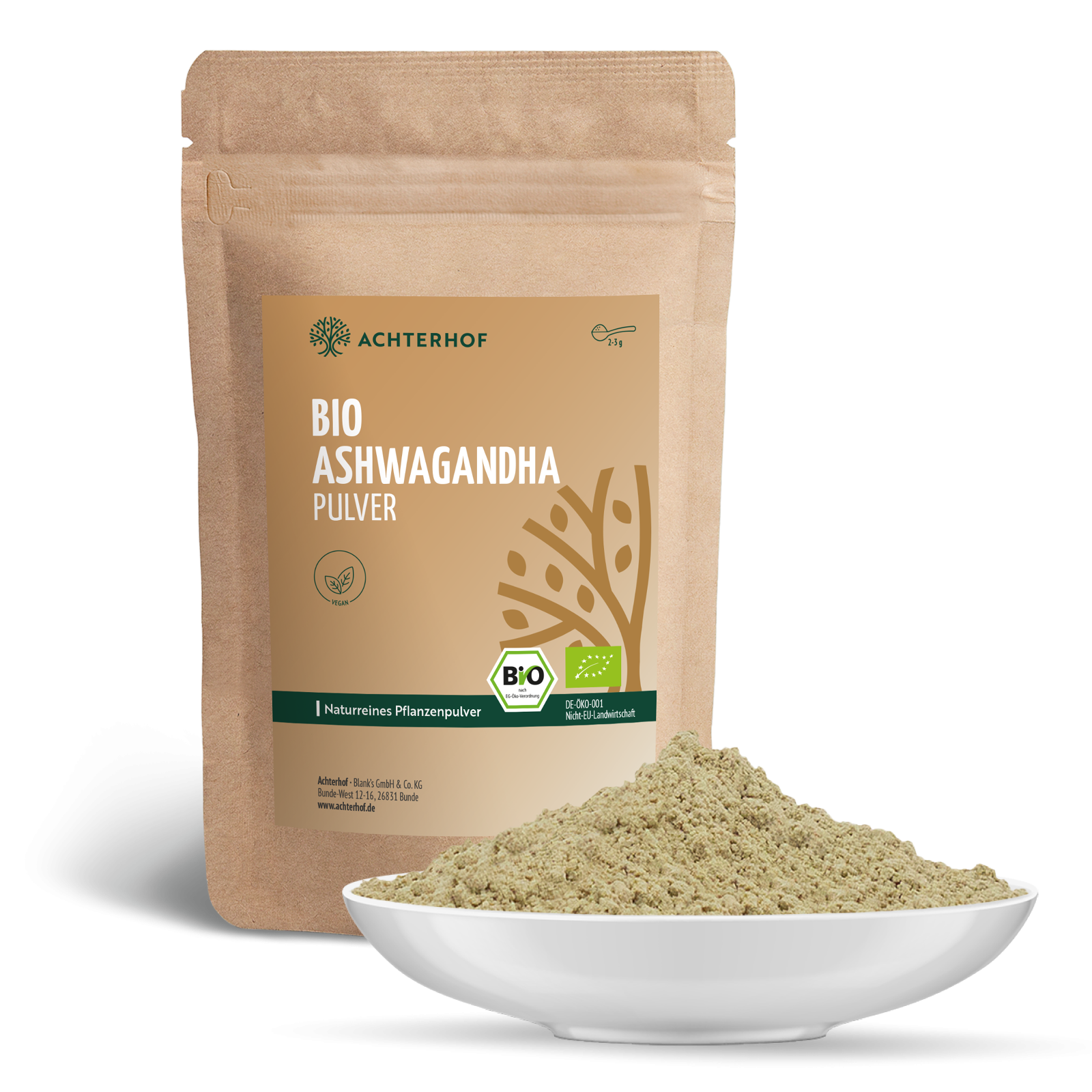 Ashwagandha Pulver Bio (250g)