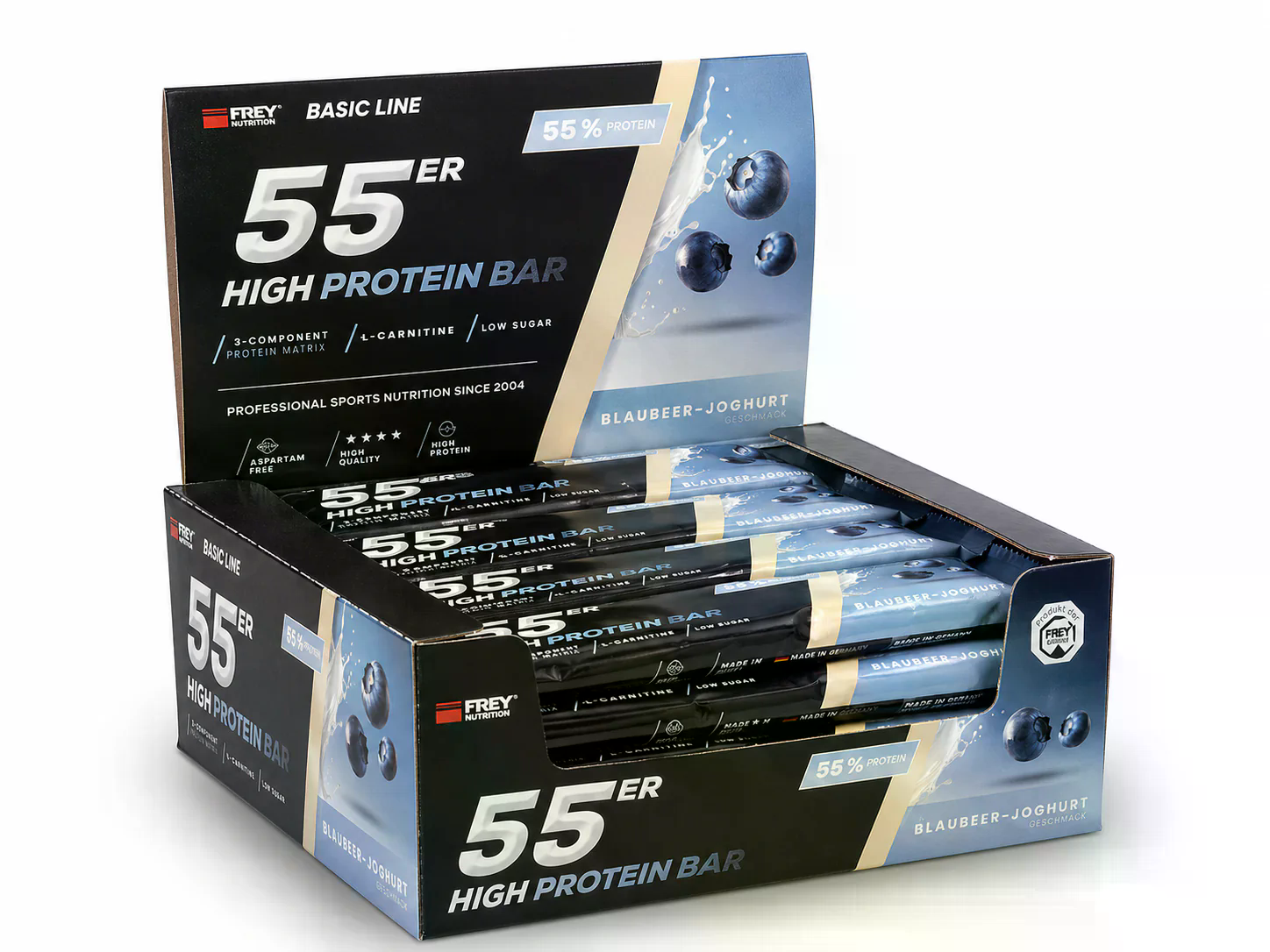 Proteinriegel 55er (20x50g) Blaubeer-Joghurt