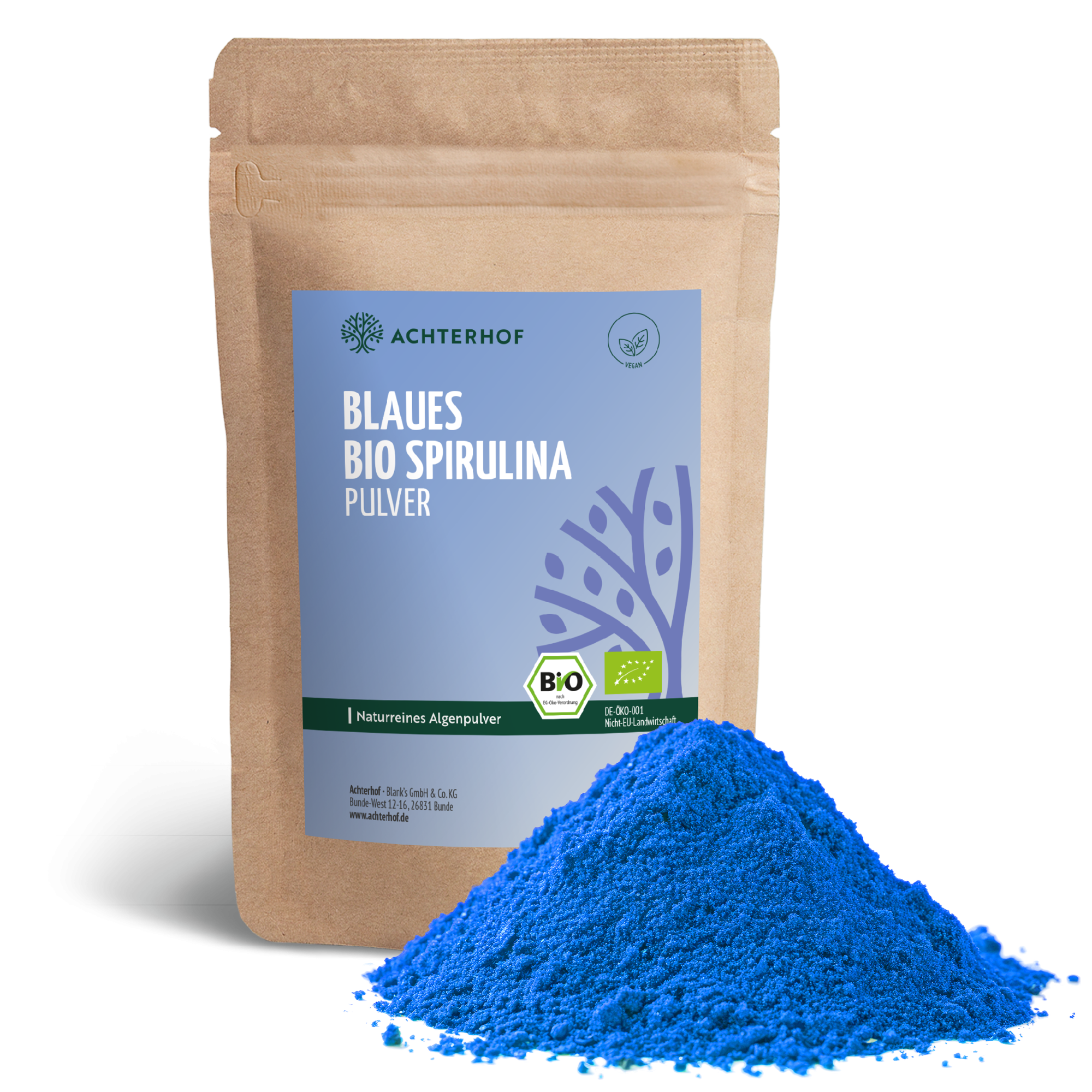 Blaues Bio Spirulina Pulver (100g)