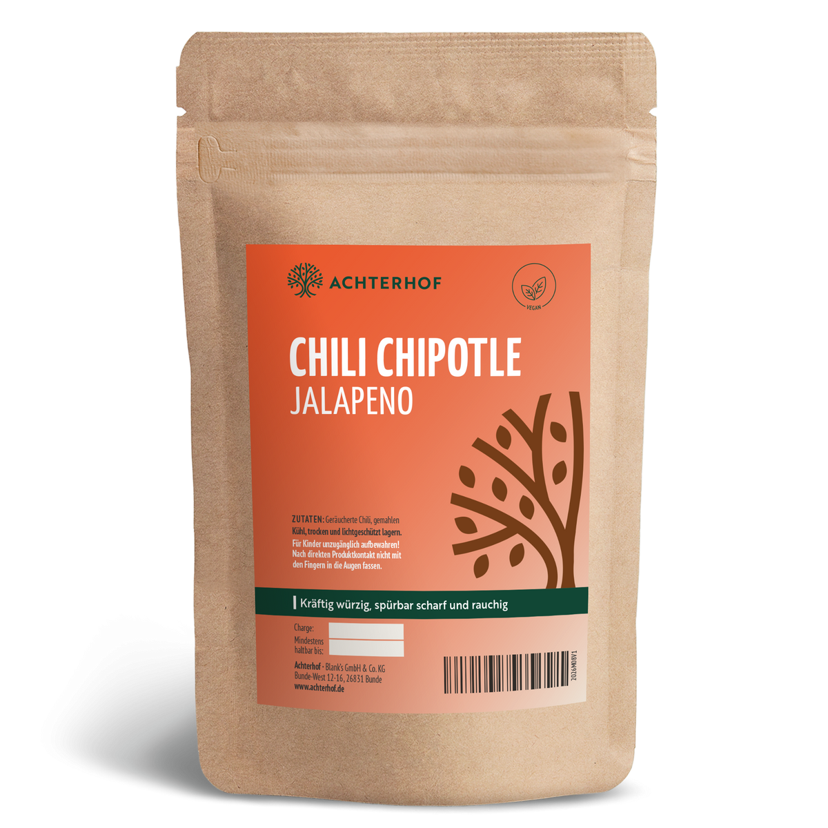 Chili Chipotle Jalapeno gemahlen (250g)