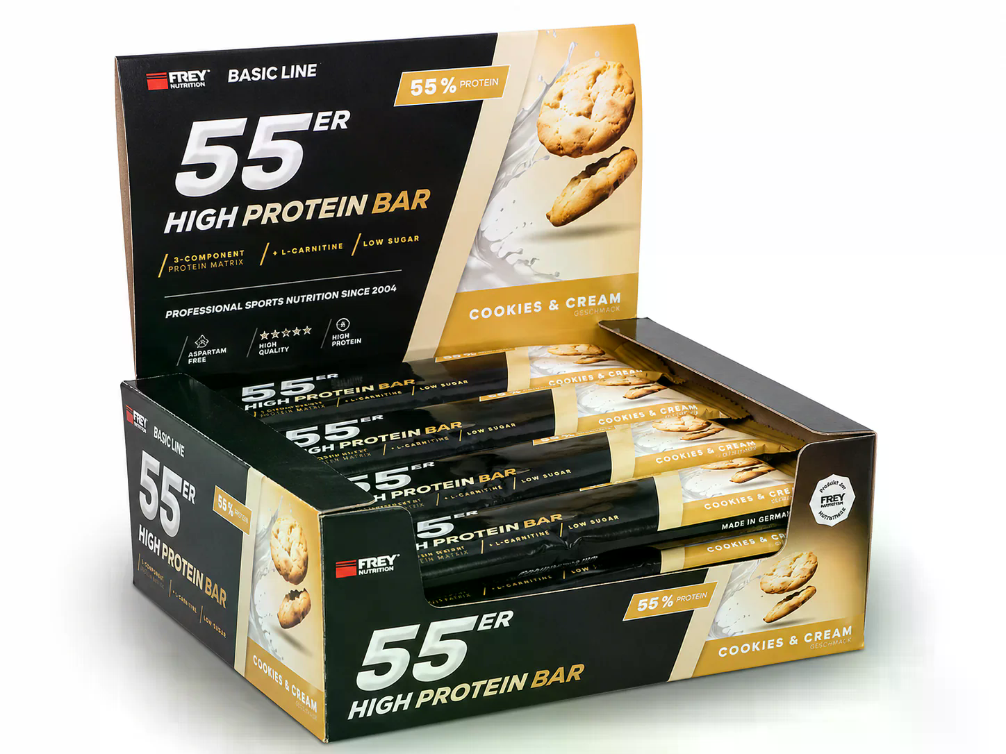 Proteinriegel 55er (20x50g) Cookies & Cream
