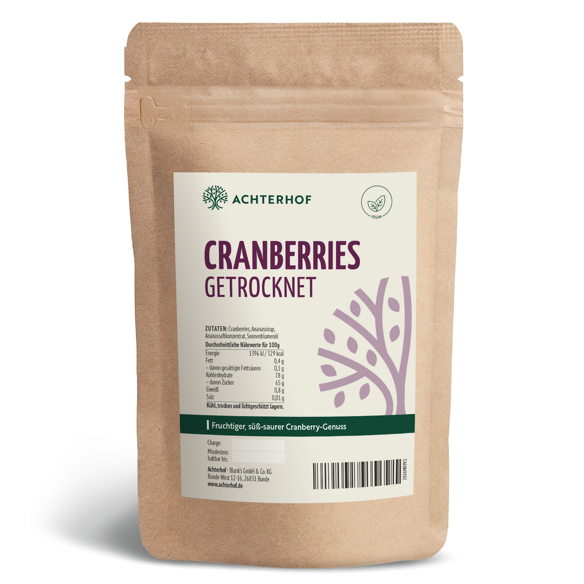 Cranberries getrocknet & gesüßt (250g)