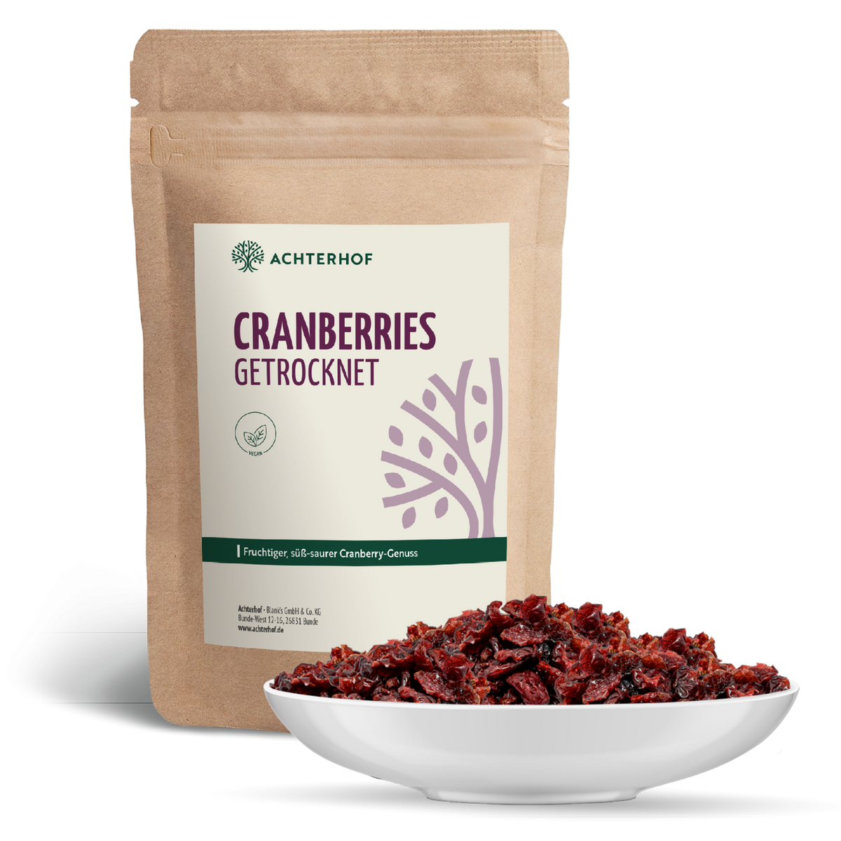 Cranberries getrocknet & gesüßt (500g)