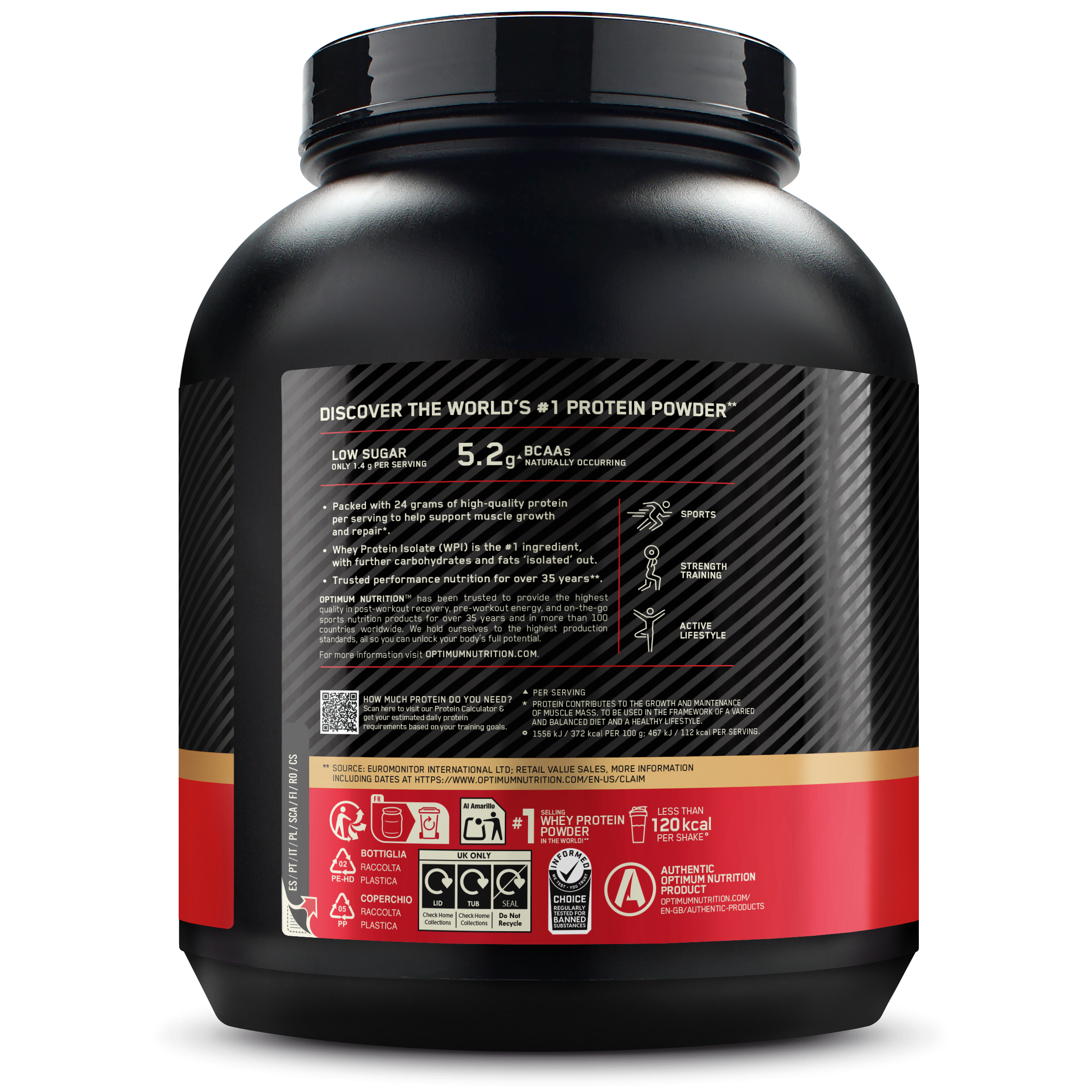 100% Whey Gold Standard (2040g) French Vanilla