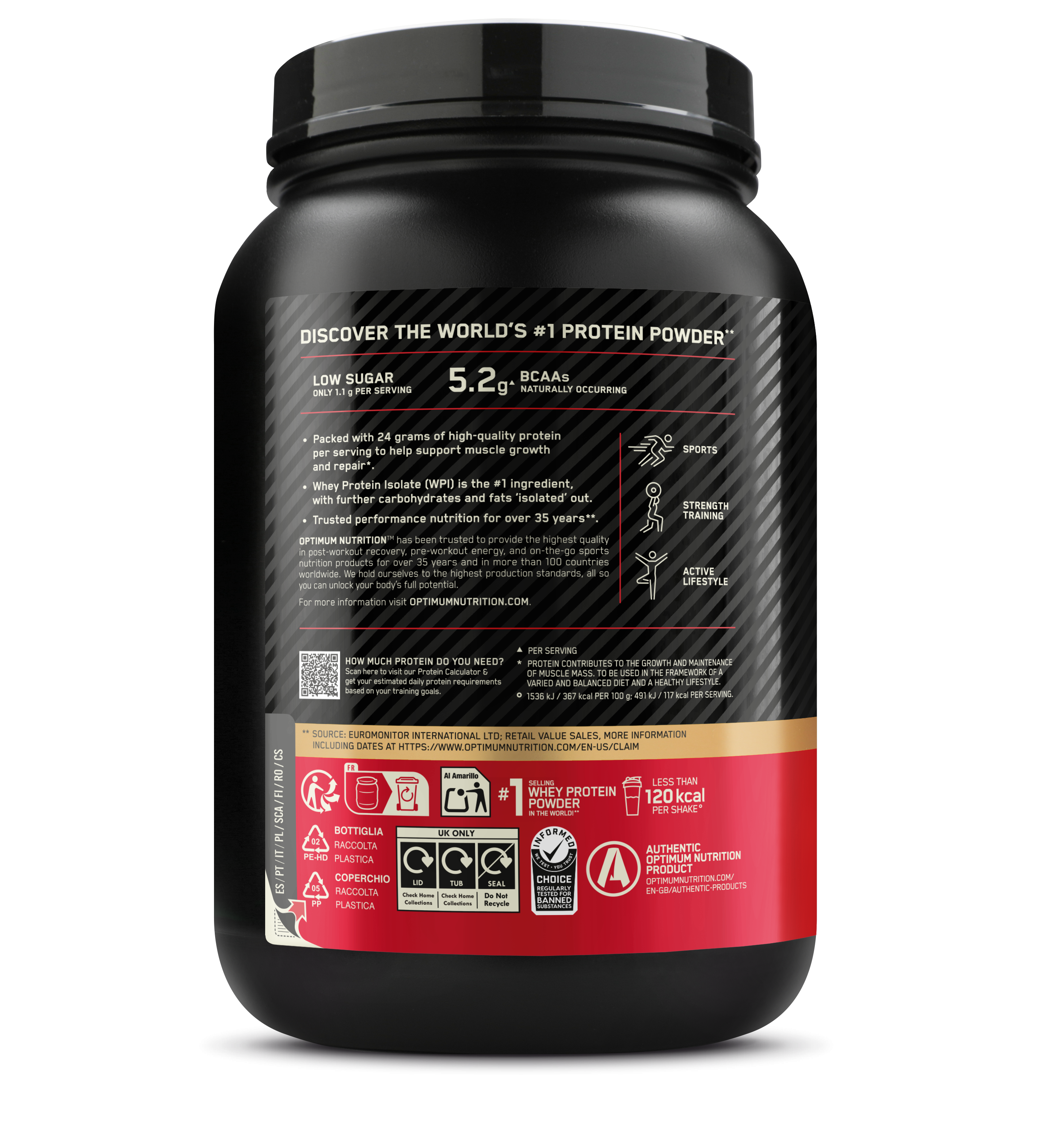100% Whey Gold Standard (780g) Chocolate Hazelnut