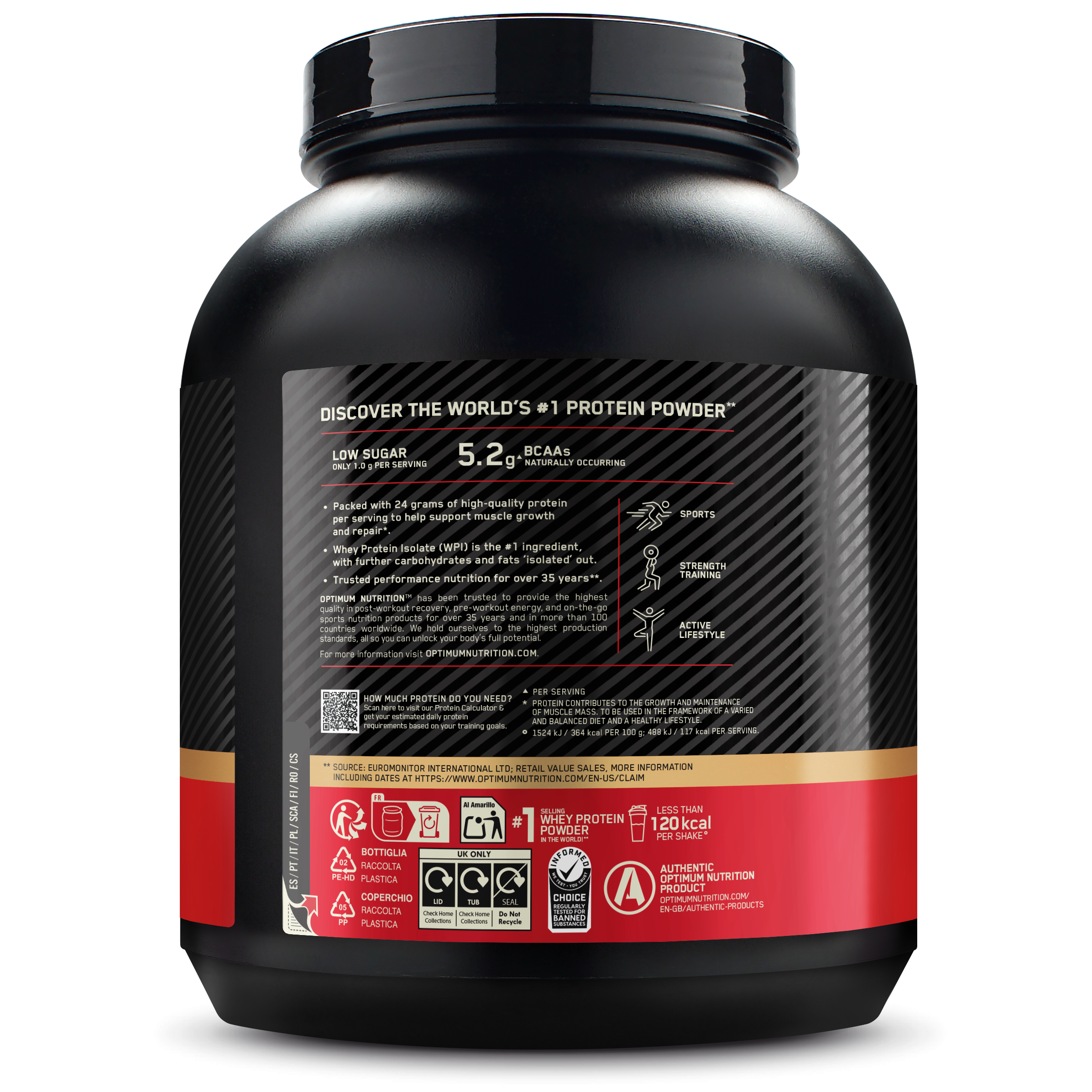 100% Whey Gold Standard (2040g) Chocolate Peanut Butter
